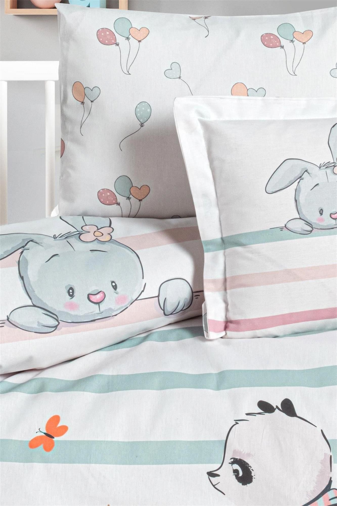 Kanz Bebek Little Panda Pamuklu 4 Parça Nevresim Takımı KNZ-001