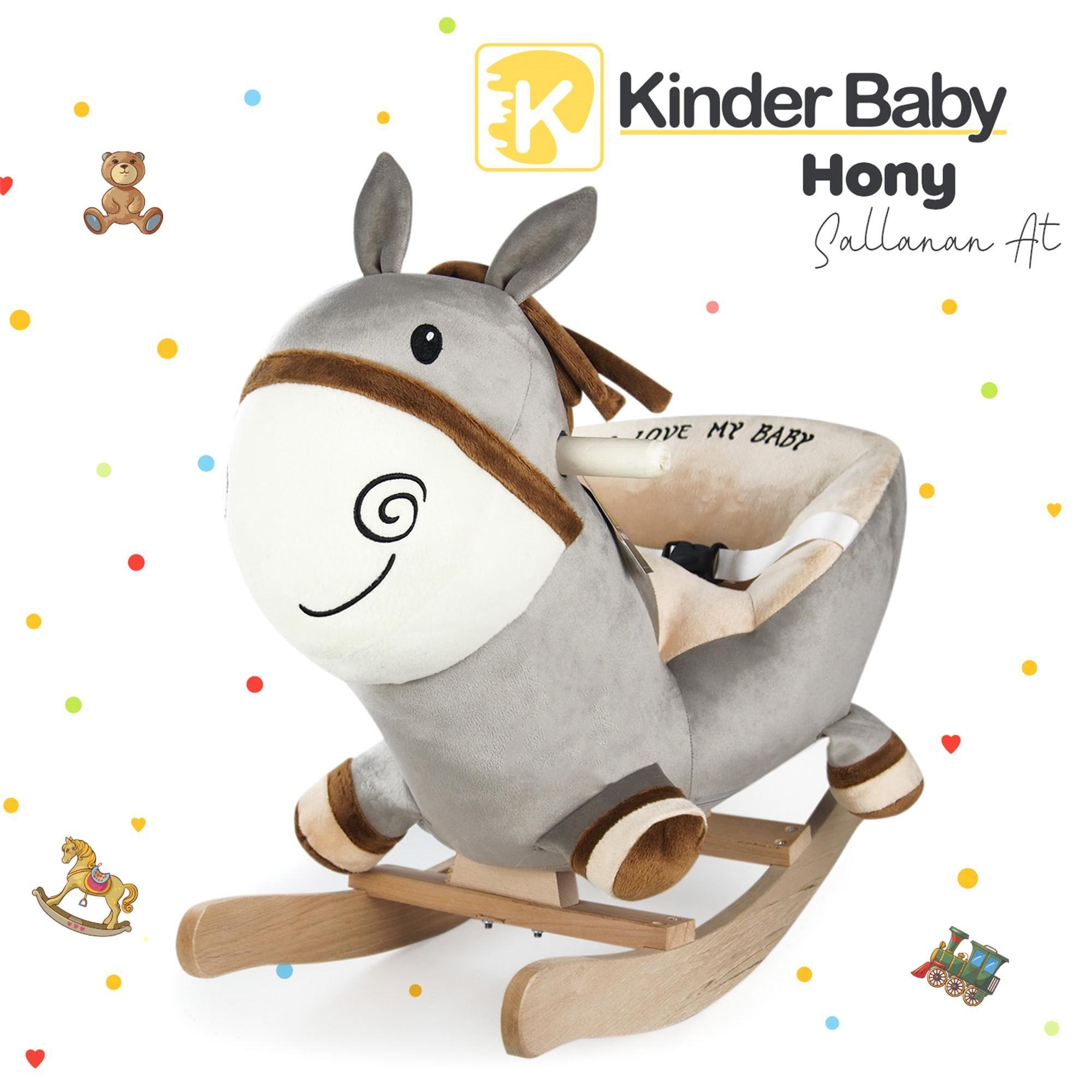 Kinder Baby Hony Sallanan At Eşek Gri 1704