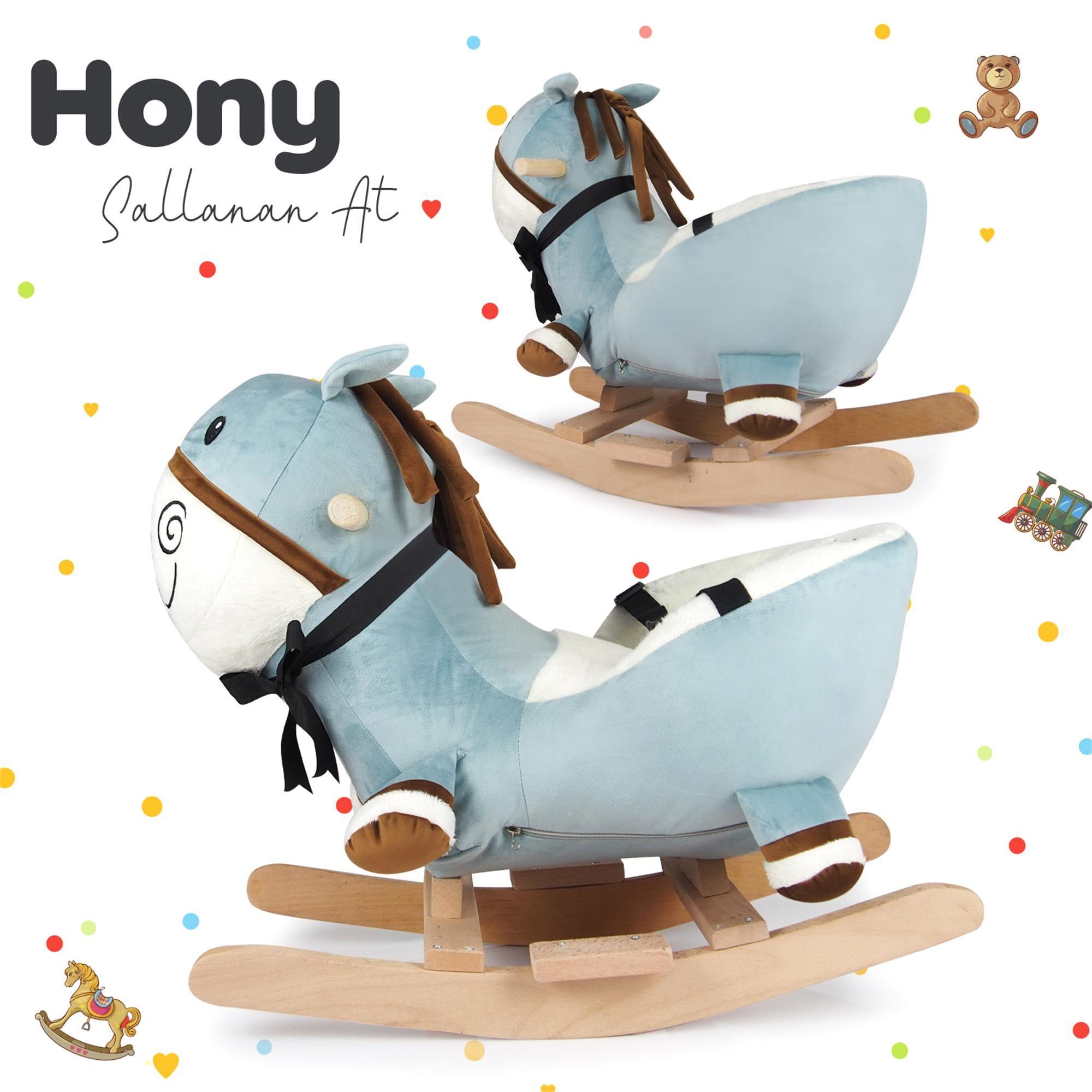 Kinder Baby Hony Sallanan At Eşek Mavi 1704