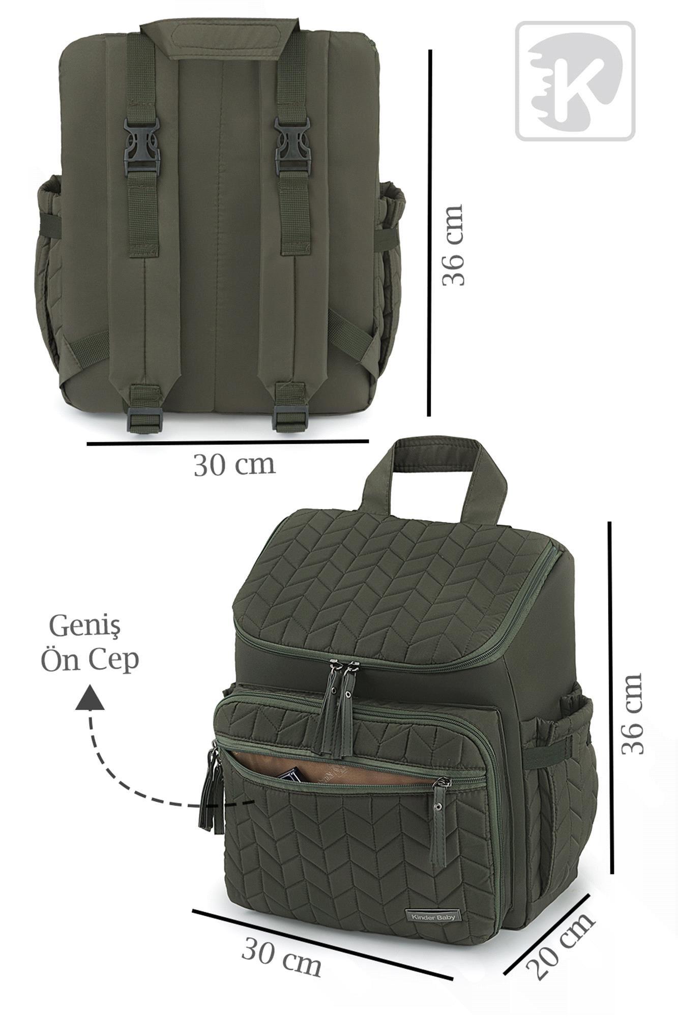 Kinder Baby Merlin Anne Bebek Bakım Çantası Haki