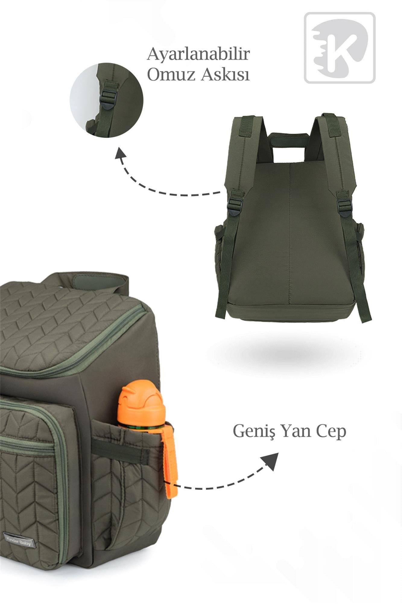 Kinder Baby Merlin Anne Bebek Bakım Çantası Haki