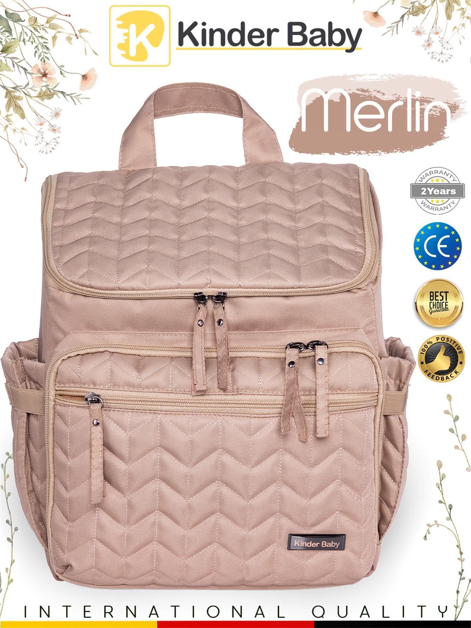 Kinder Baby Merlin Anne Bebek Bakım Çantası Vizon