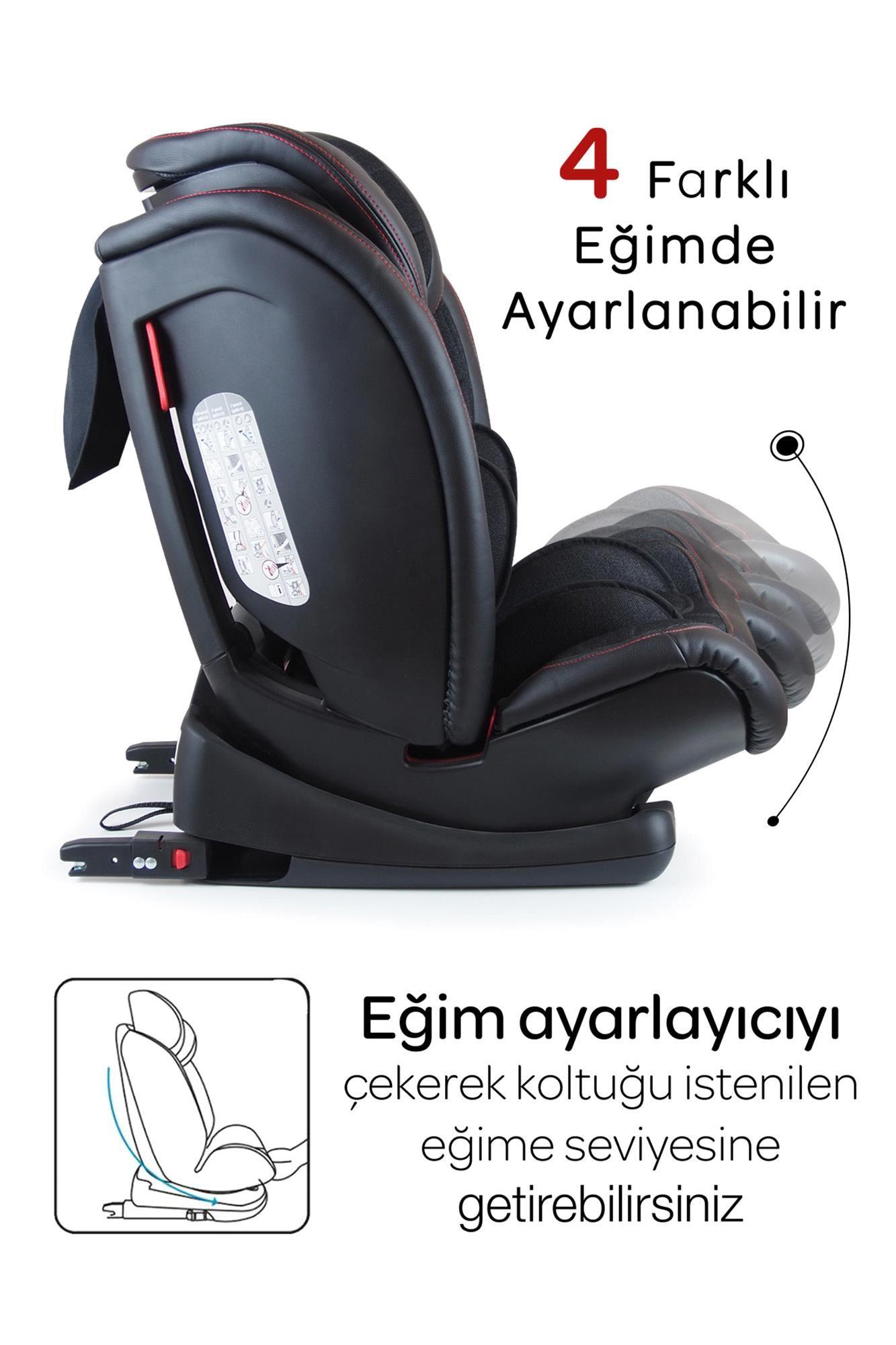 Kraft Techno Fix Oto Koltuğu Siyah Deri