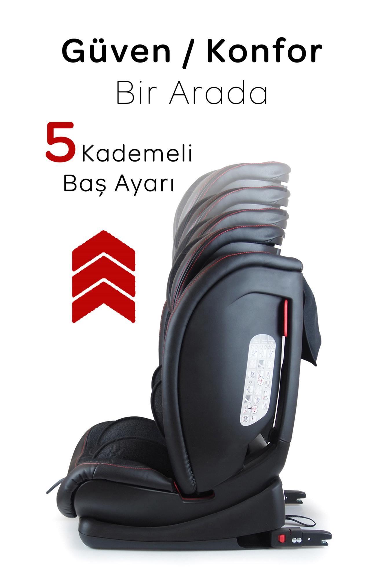 Kraft Techno Fix Oto Koltuğu Siyah Deri