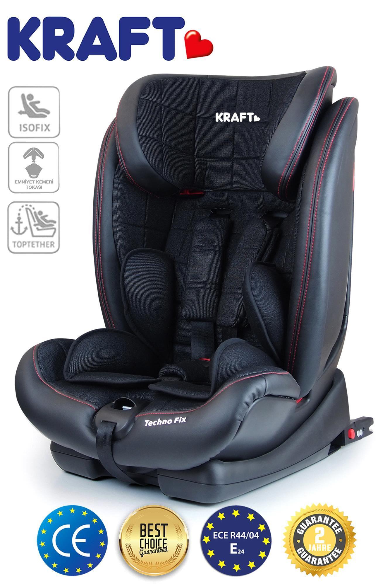 Kraft Techno Fix Oto Koltuğu Siyah Deri