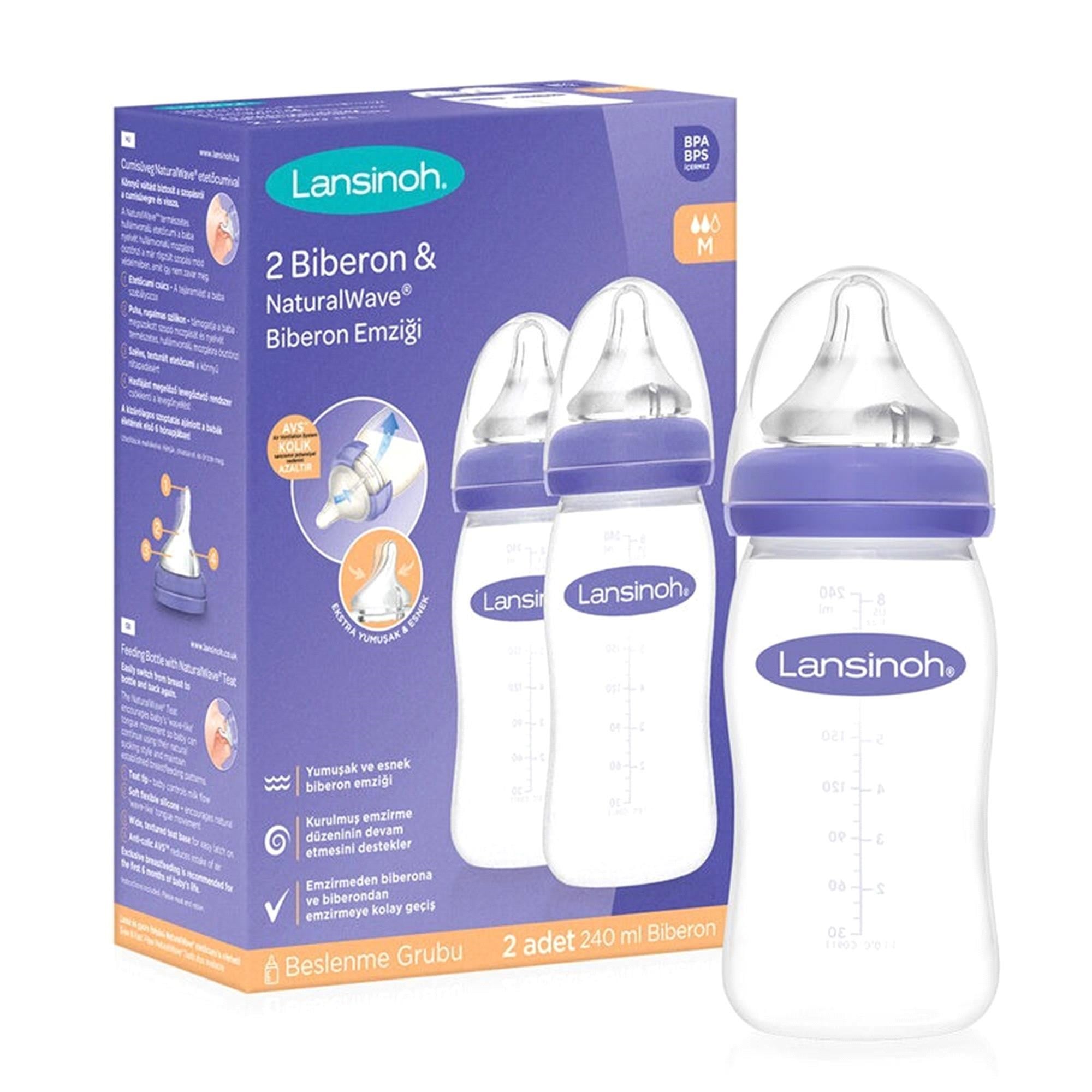 Lansinoh Feeding Bottles 2'li Biberon Seti 240ml 75600