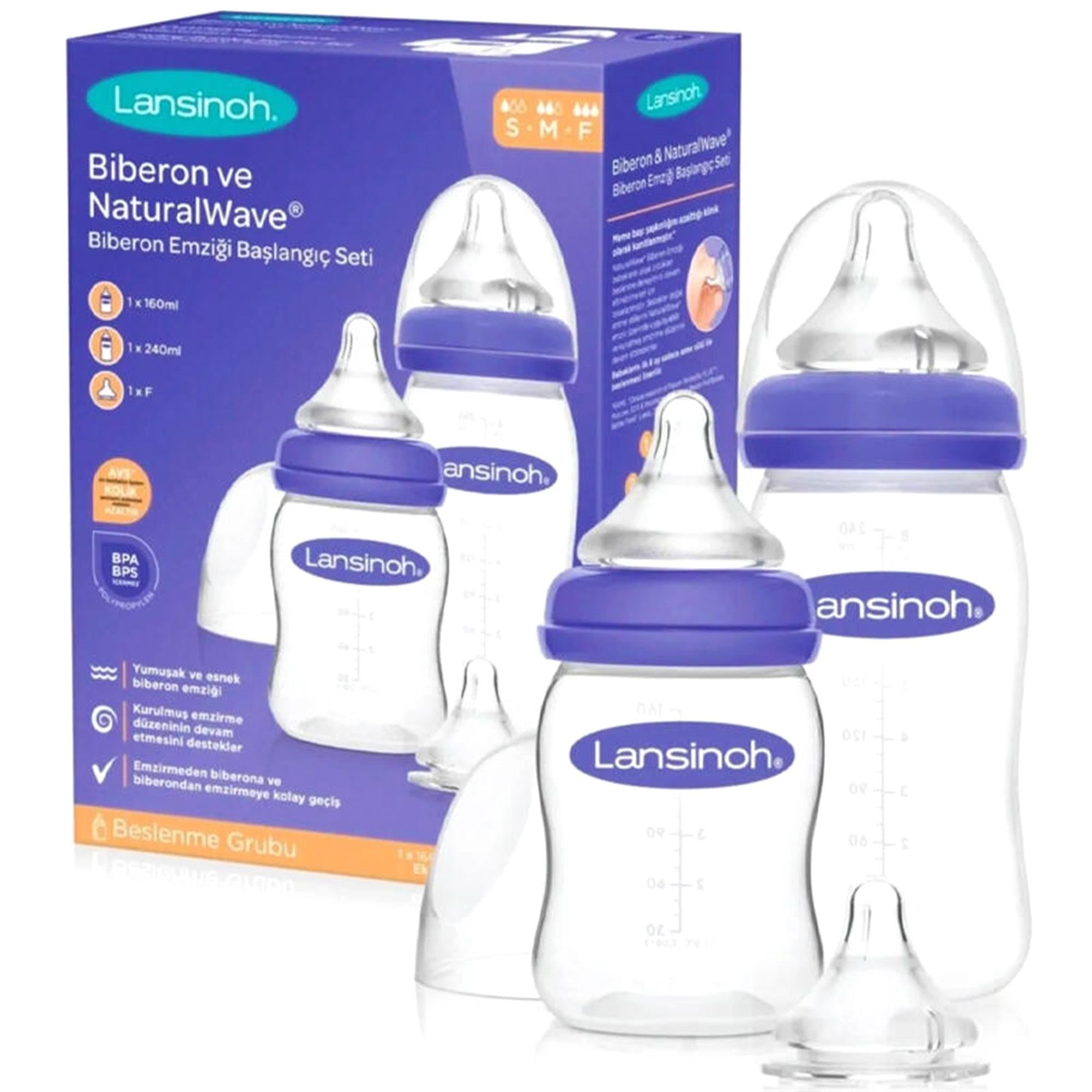 Lansinoh Natural Wave Biberon Başlangıç Seti 76430