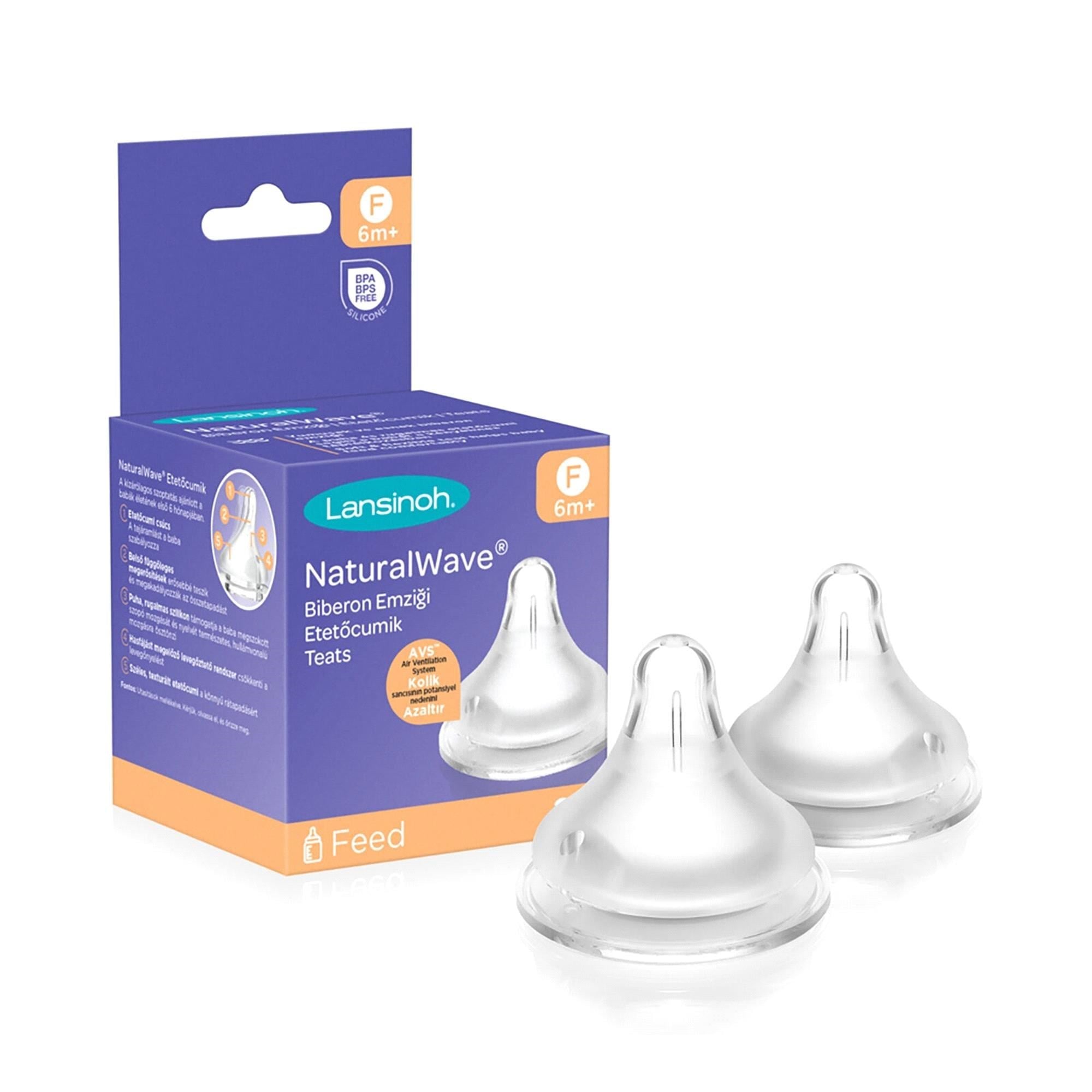 Lansinoh Natural Wawe 2'li Biberon Emziği Hızlı Akışlı 76030