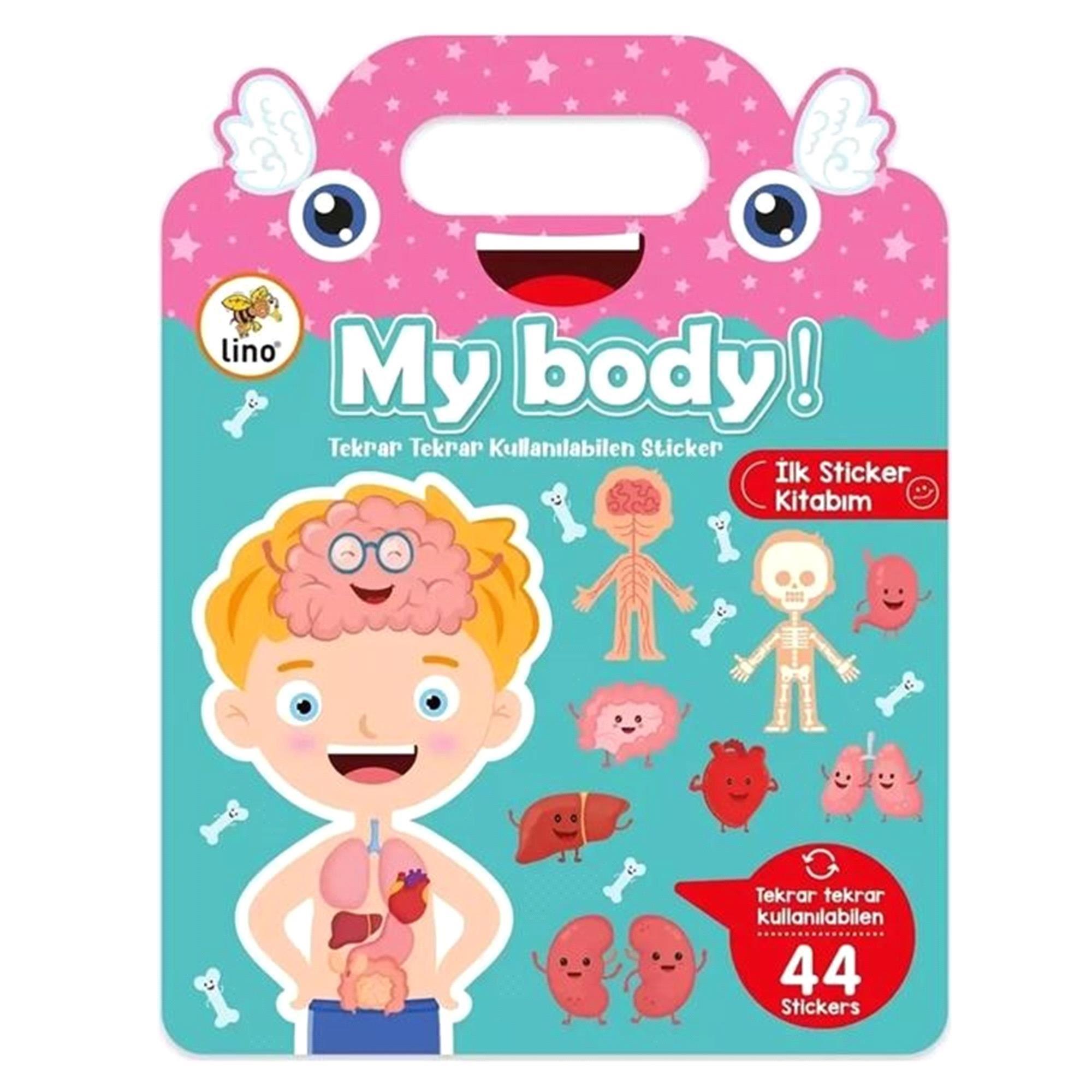 Lino My Body Tekrar Kullanılabilen İlk Sticker Kitabım LS-500