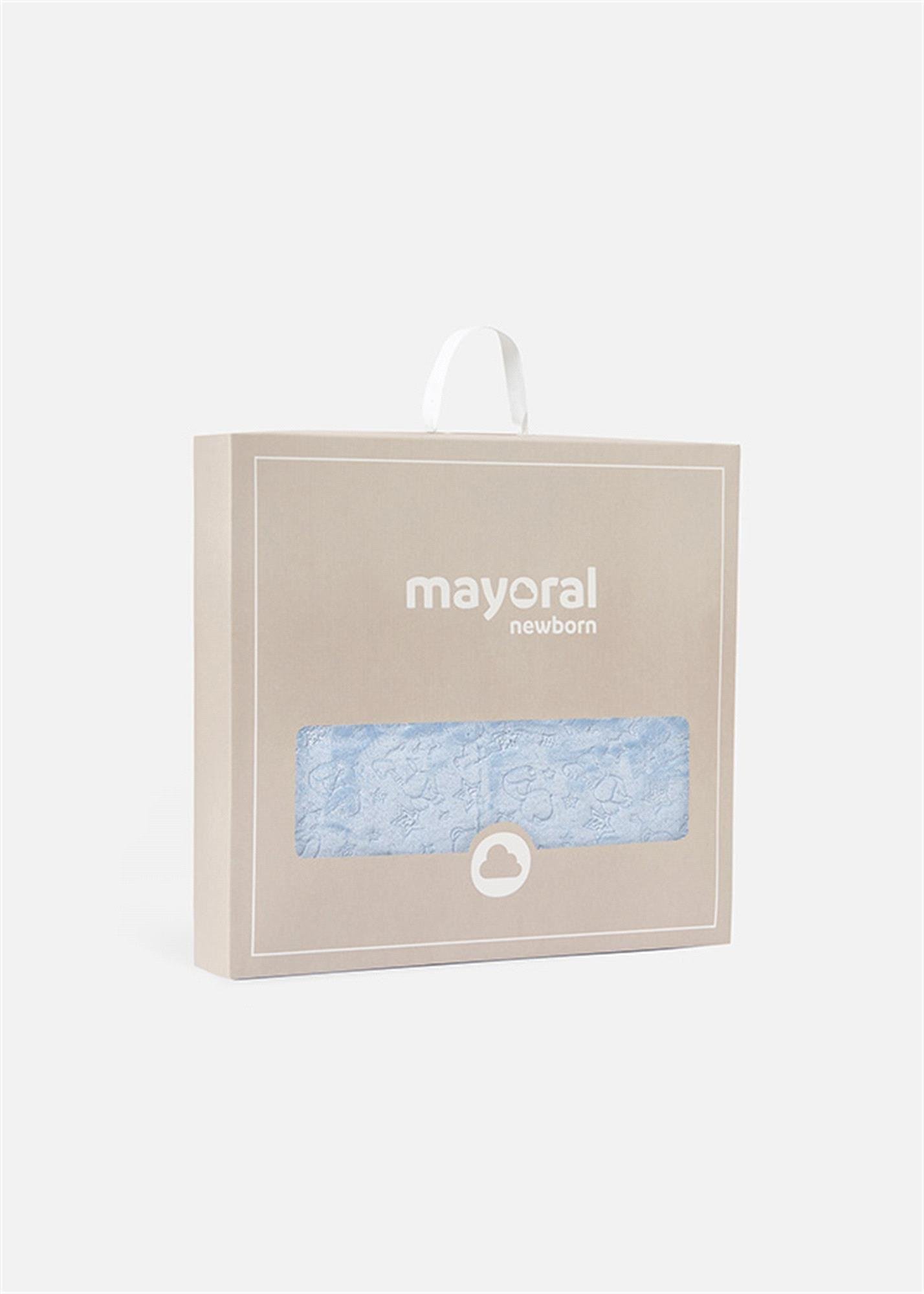 Mayoral Bebek Ayılı Oyuncak Battaniye Takımı Mavi 9957