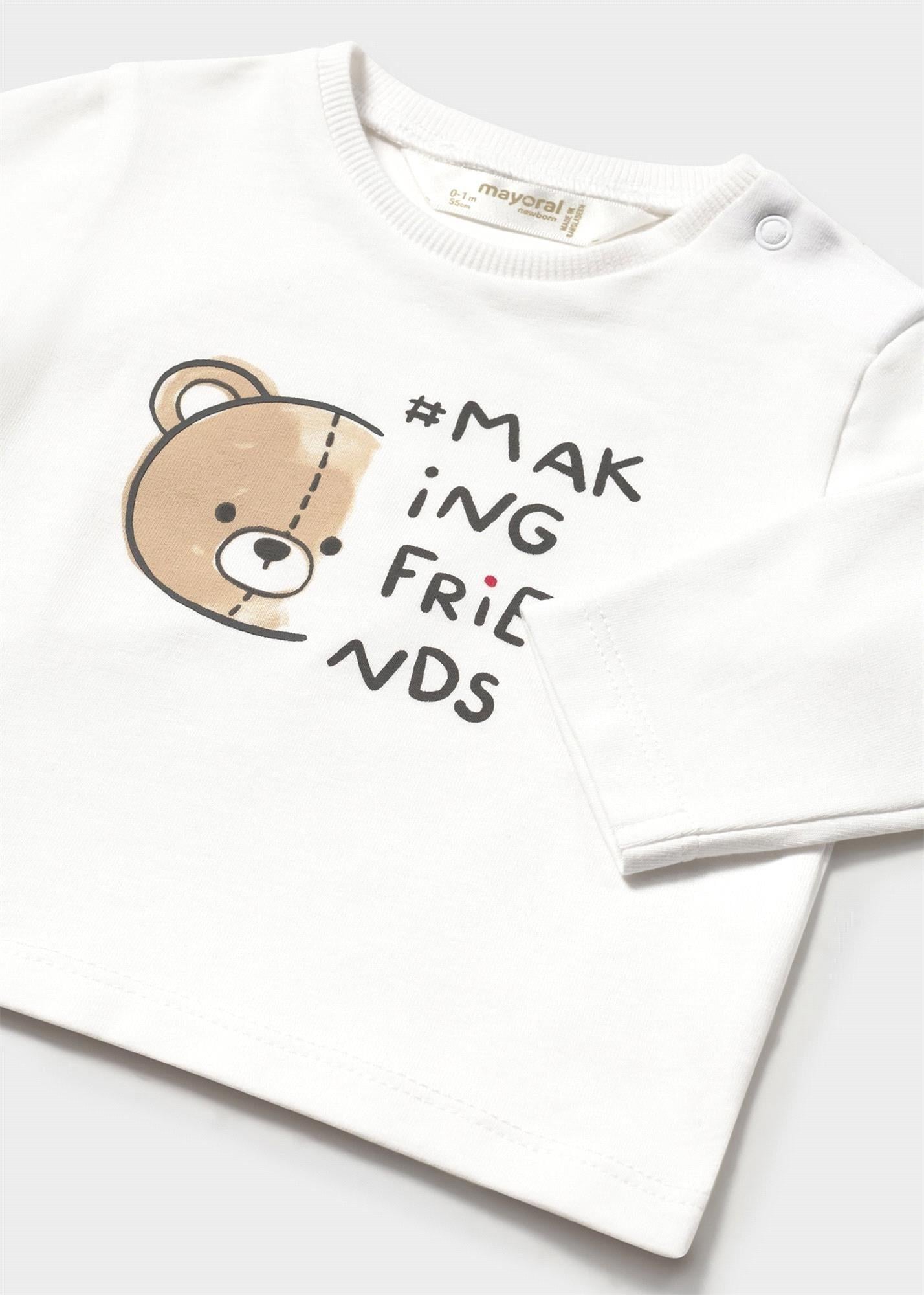 Mayoral Bebek Baskılı Badi Beyaz 1038