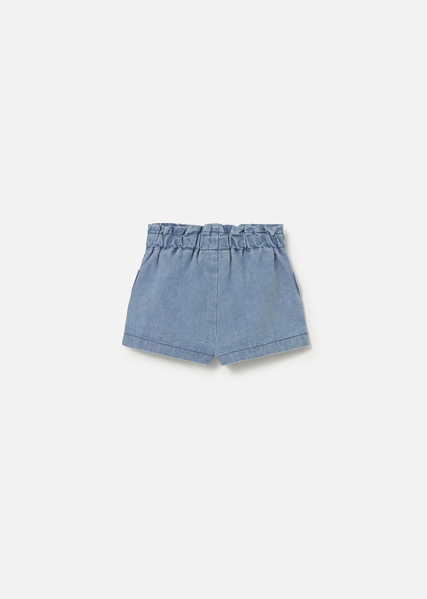 Mayoral Bebek Cepli Denim Şort Mavi 1285