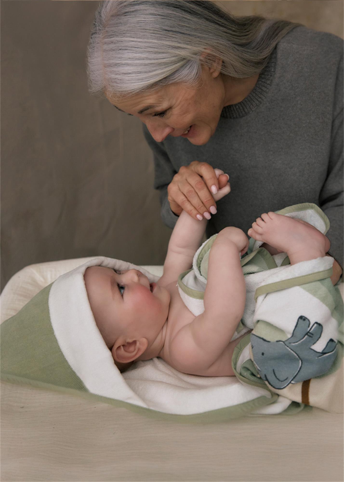 Mayoral Bebek Kapşonlu Banyo Havlusu Yeşil 9988