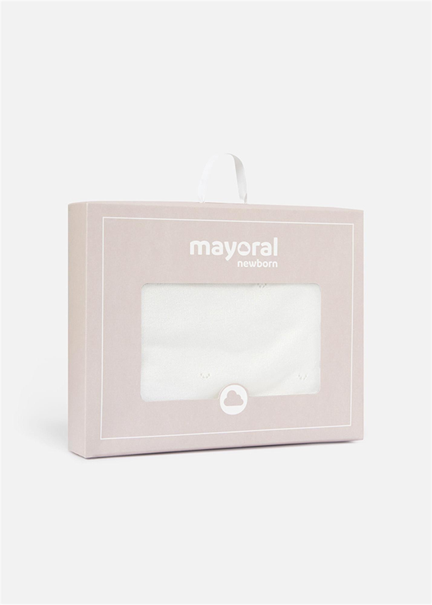 Mayoral Bebek Triko Battaniye Krem 9240