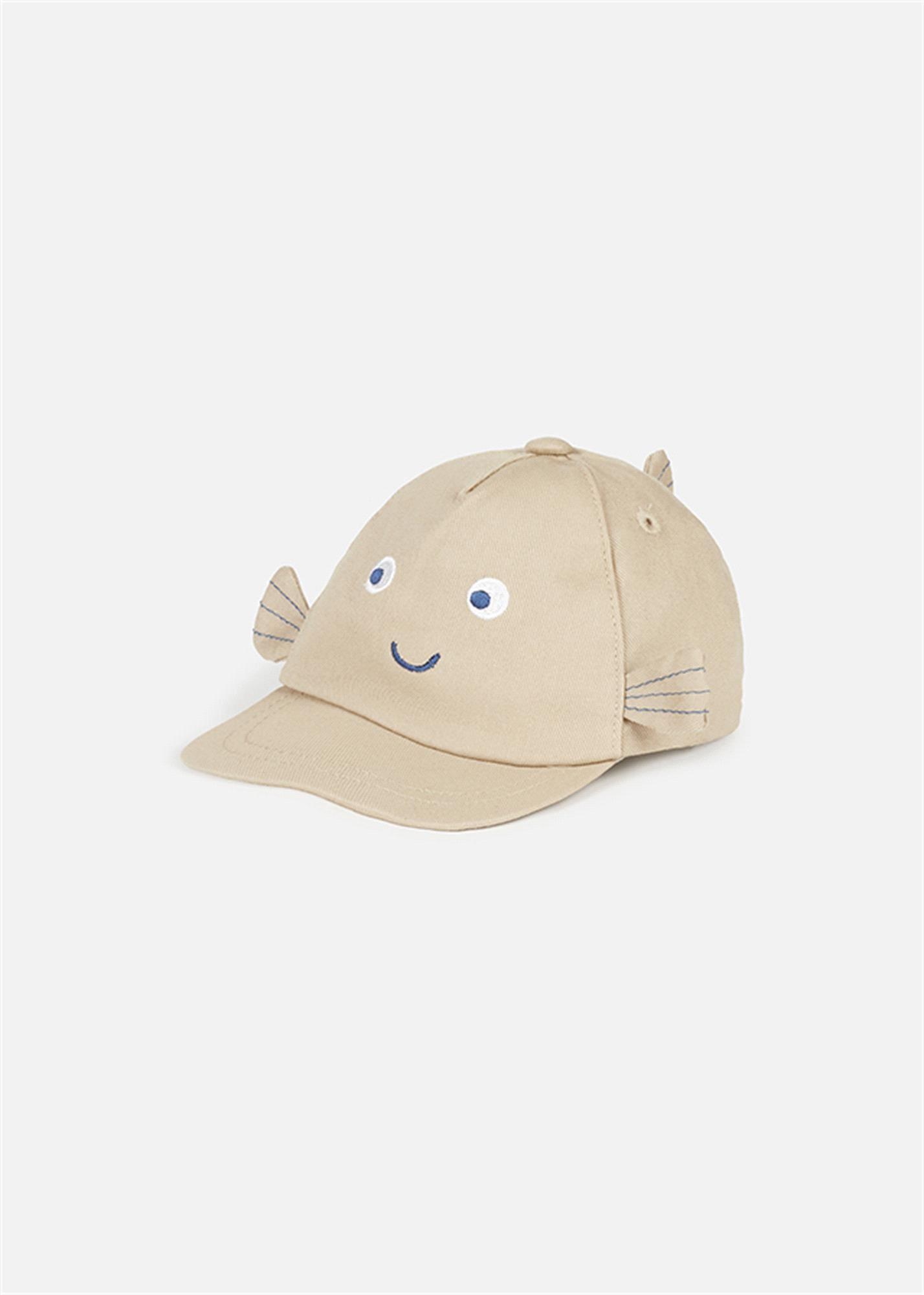 Mayoral Bebek Yenidoğan Denim Şapka Bej 9724