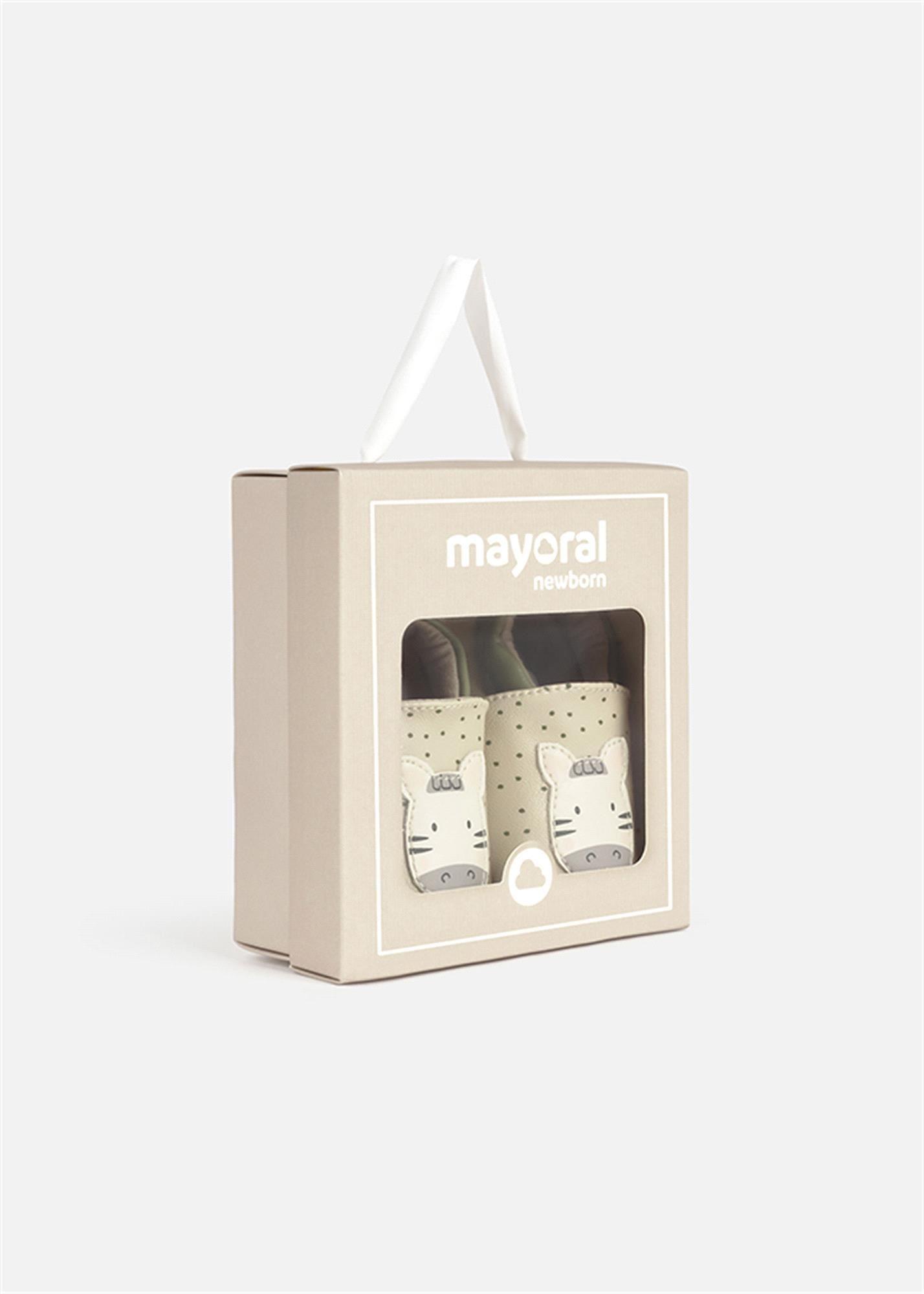 Mayoral Bebek Yenidoğan Puantiyeli Patik Bej 9943