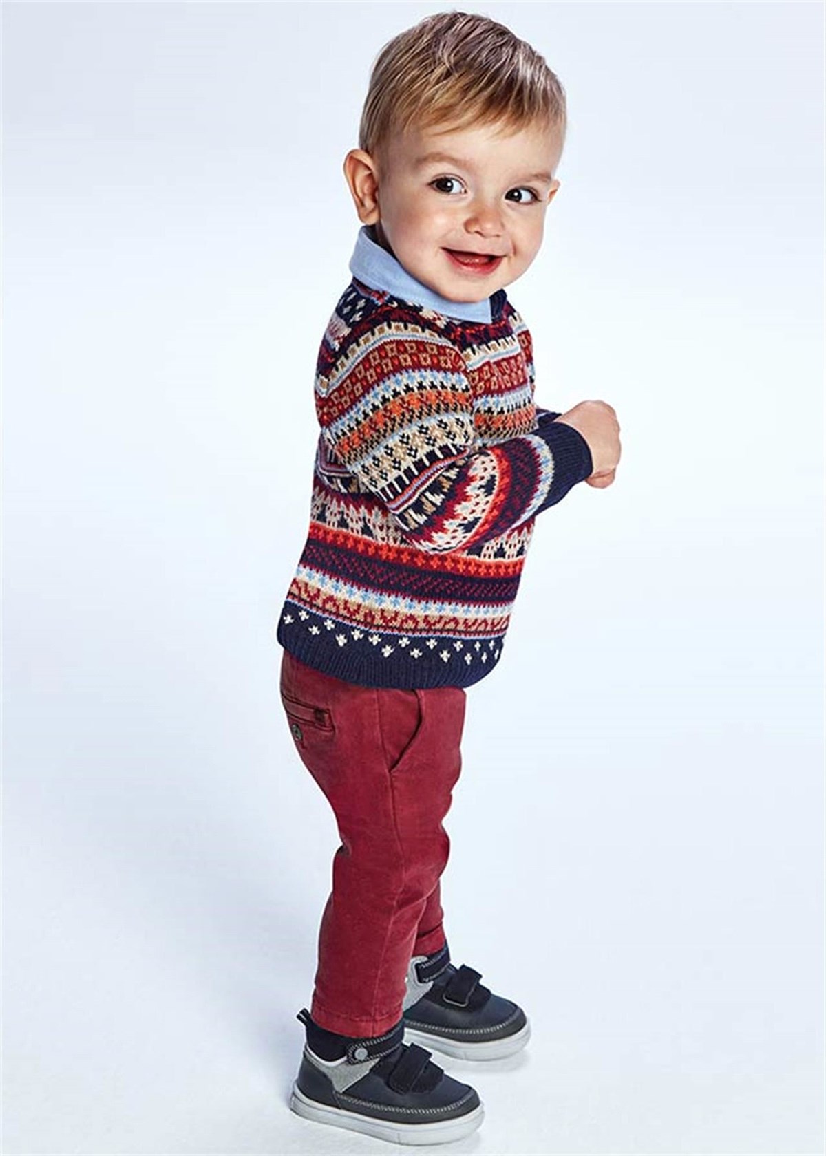 Mayoral Erkek Bebek Cepli Pantolon Bordo 521