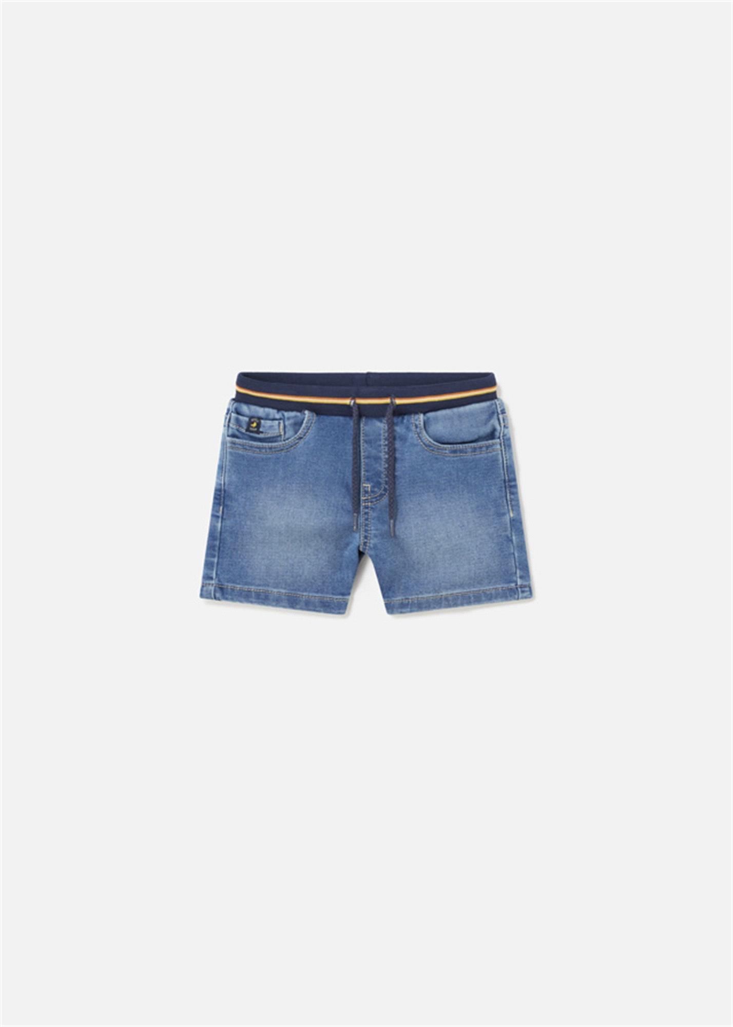 Mayoral Erkek Bebek Denim Soft Şort Mavi 1239