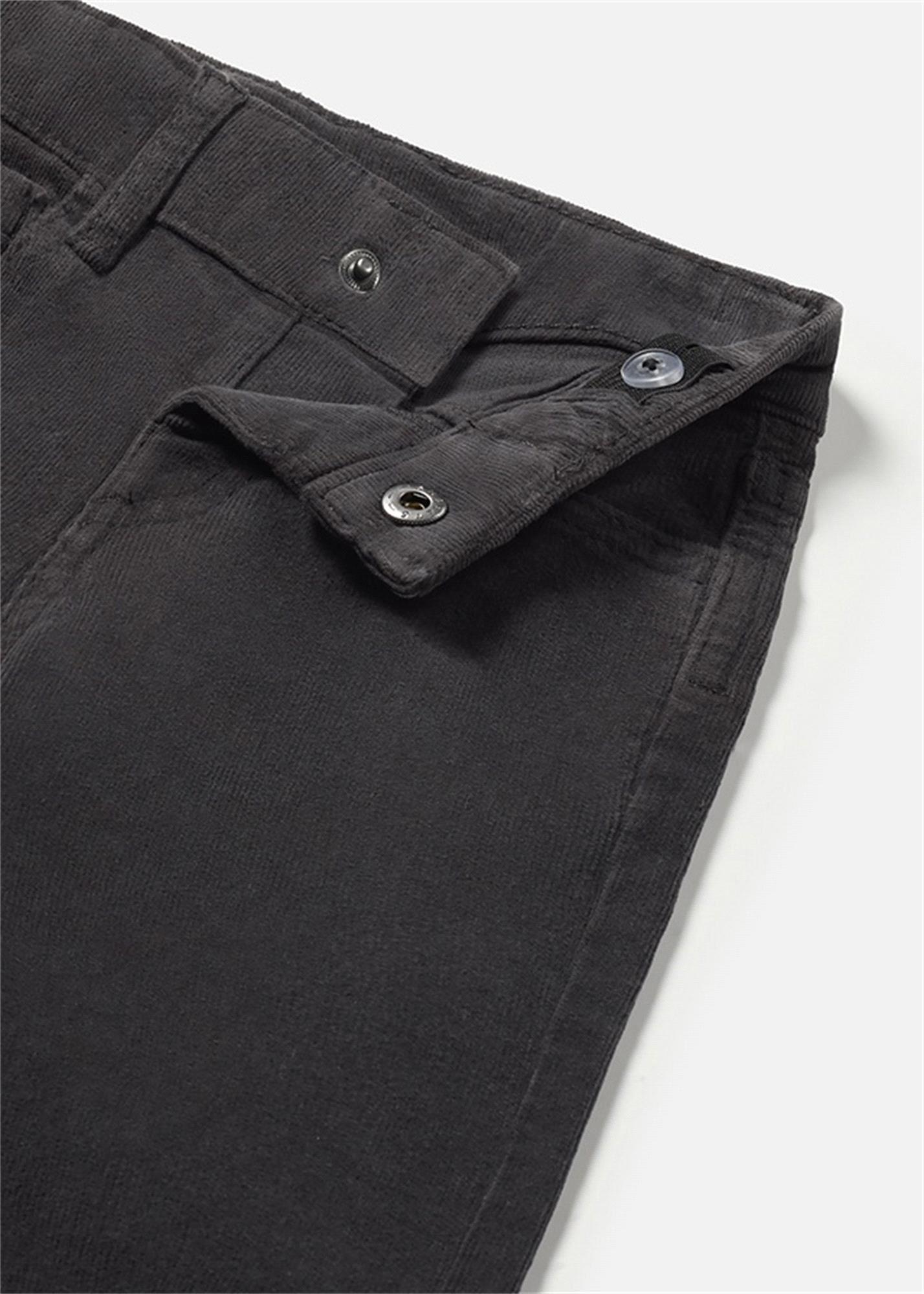 Mayoral Erkek Bebek Fitilli Slim Fit Pantolon Koyu Gri 502