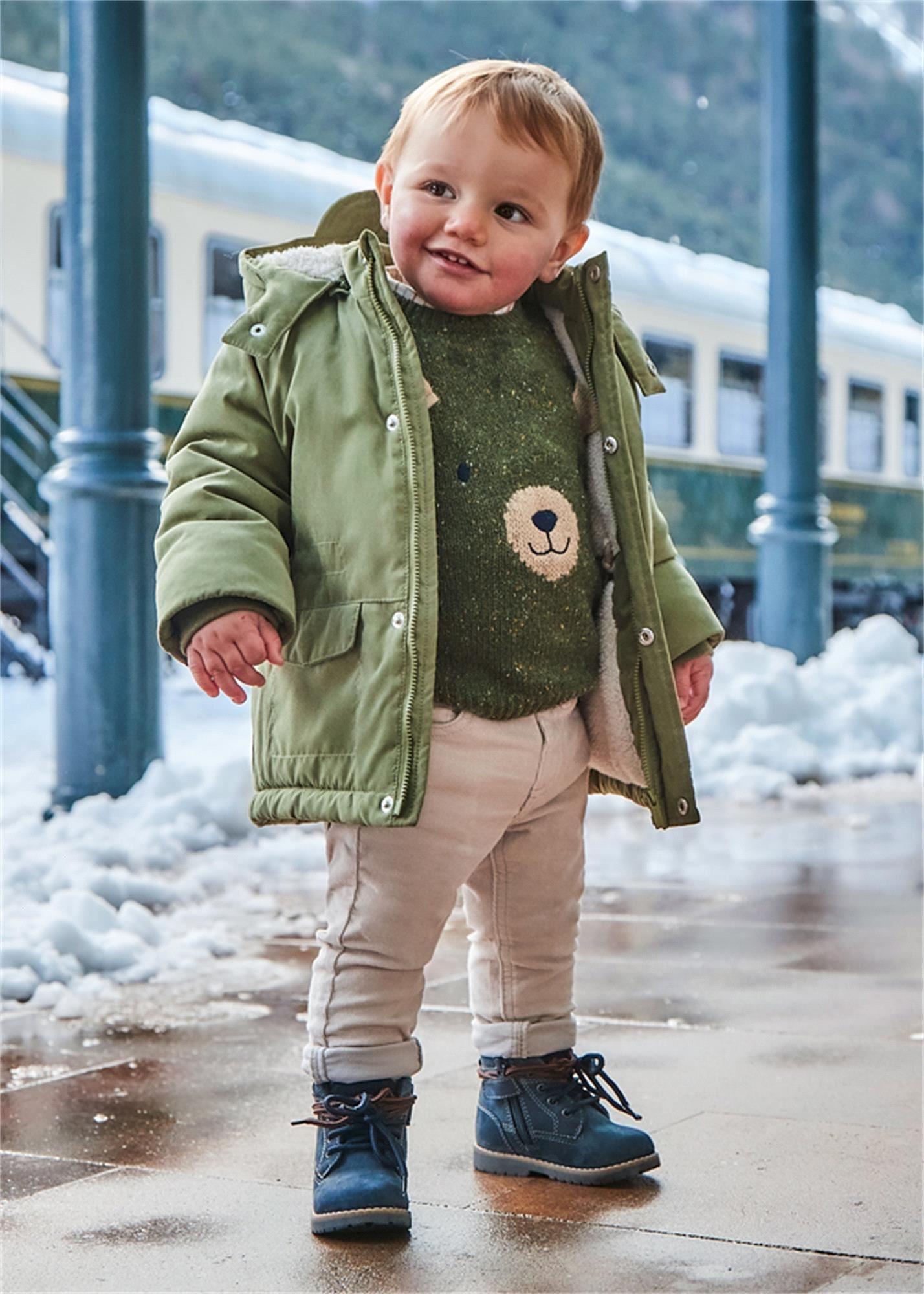 Mayoral Erkek Bebek Fitilli Slim Fit Pantolon Krem 502