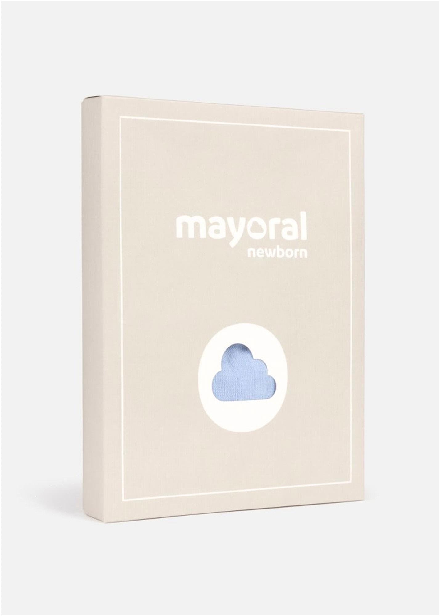 Mayoral Erkek Bebek Gömlek Triko Şort Takım Beyaz 1206