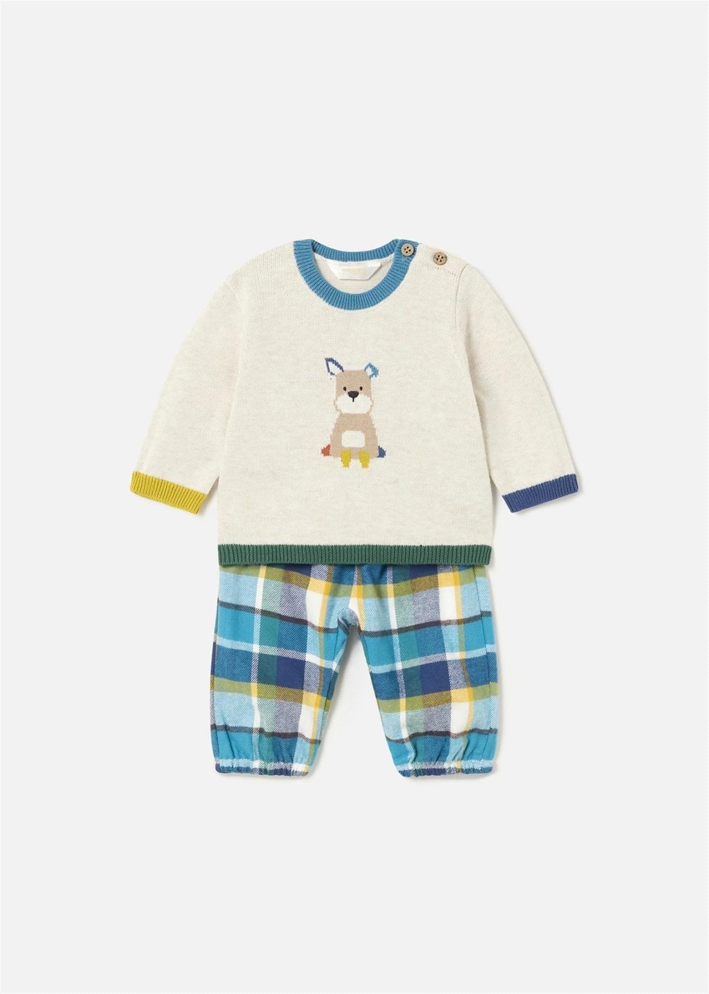 Mayoral Erkek Bebek Kazak Pantolon Takımı Bej 2517