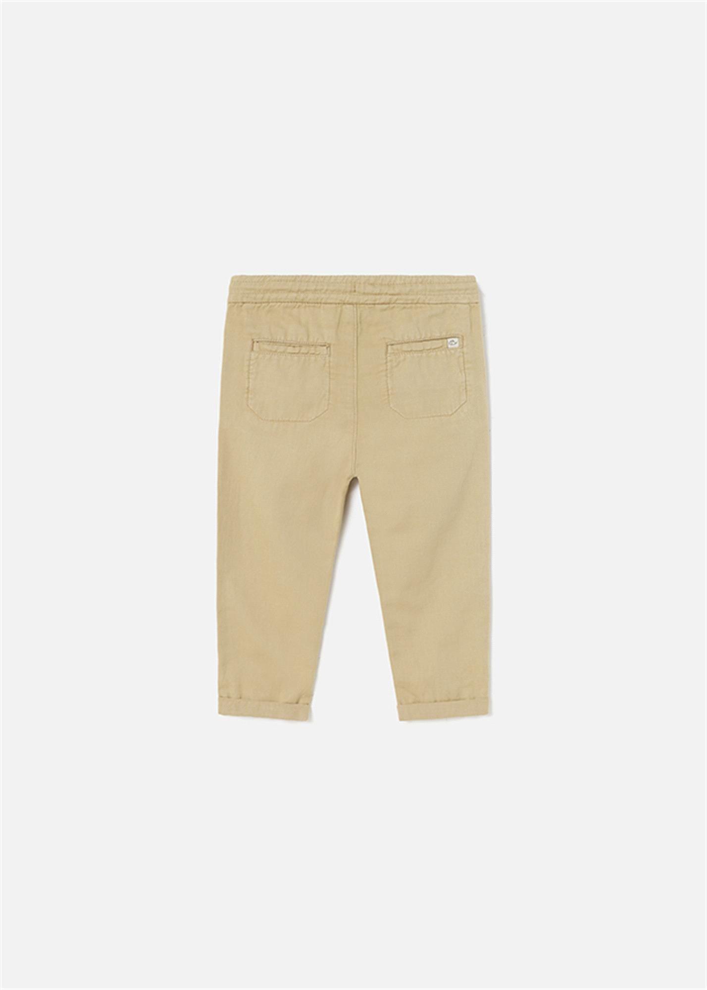 Mayoral Erkek Bebek Keten Pantolon Bej 1524