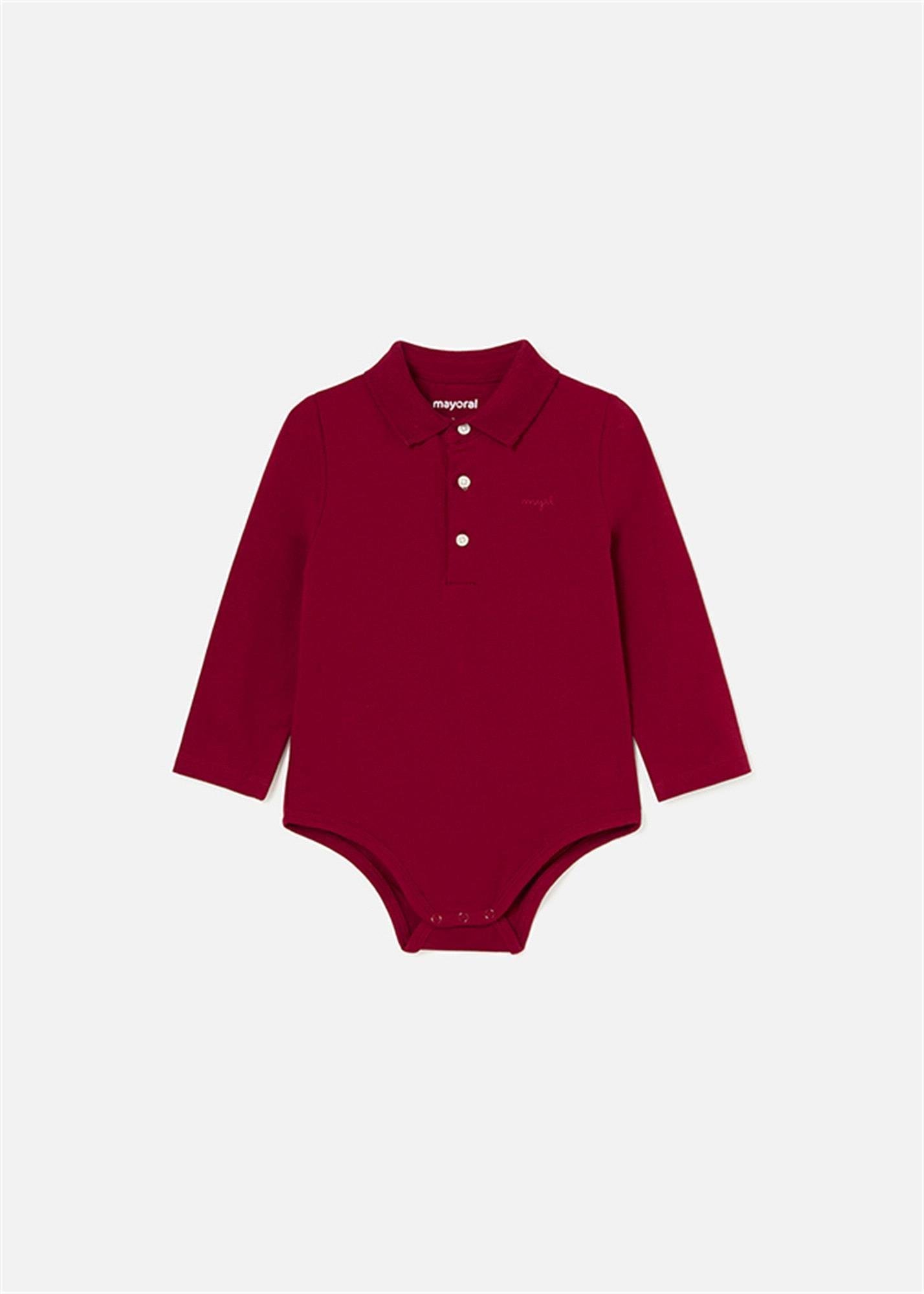 Mayoral Erkek Bebek Polo Yaka Body Kırmızı 2183