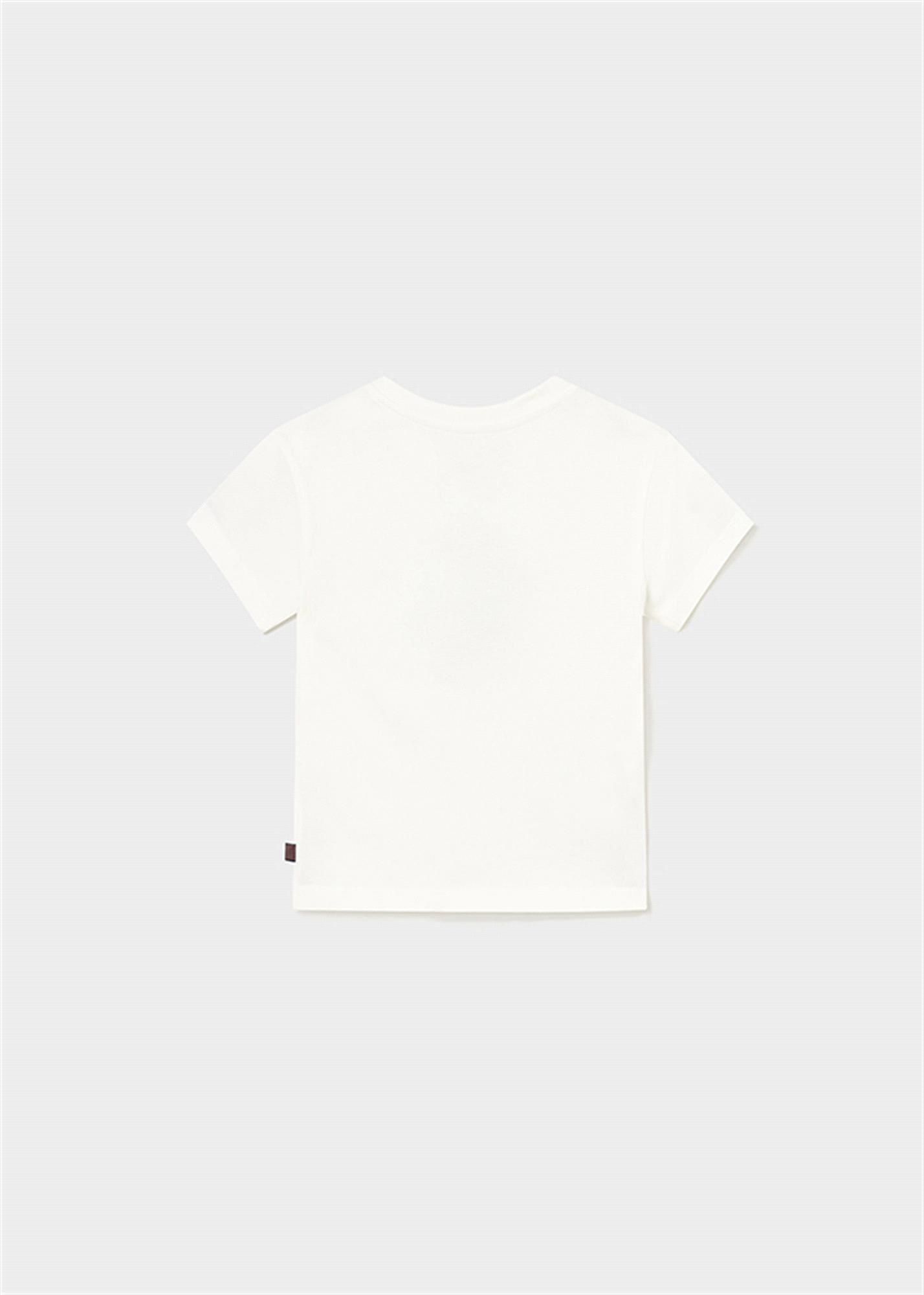 Mayoral Erkek Bebek Tişört Krem 1018