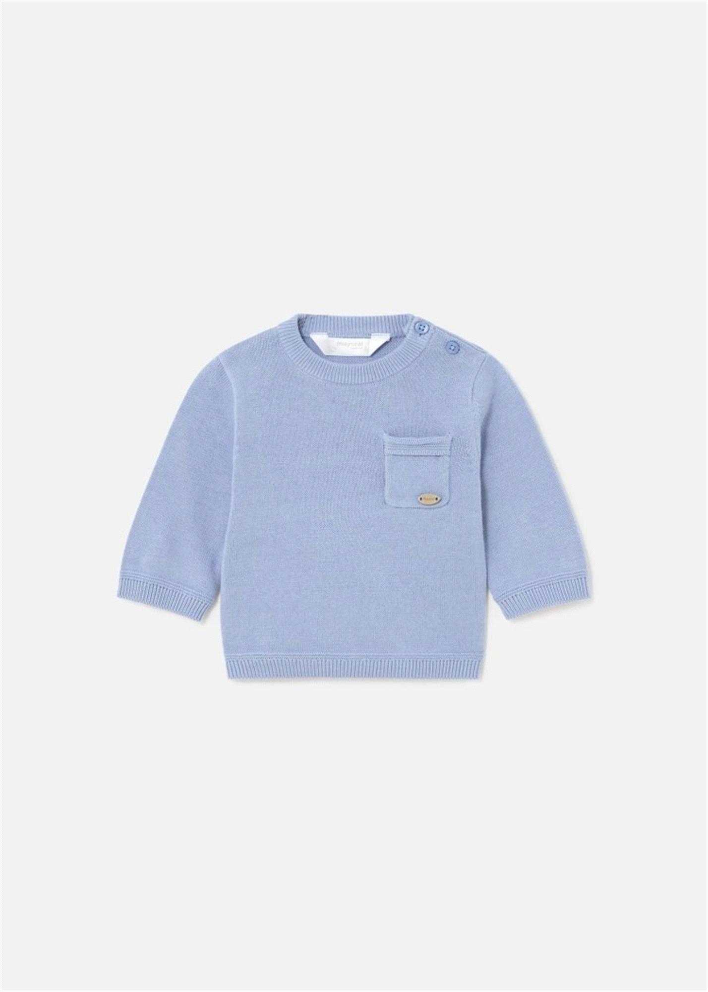 Mayoral Erkek Bebek Triko Çizgili Kazak Mavi 1378 