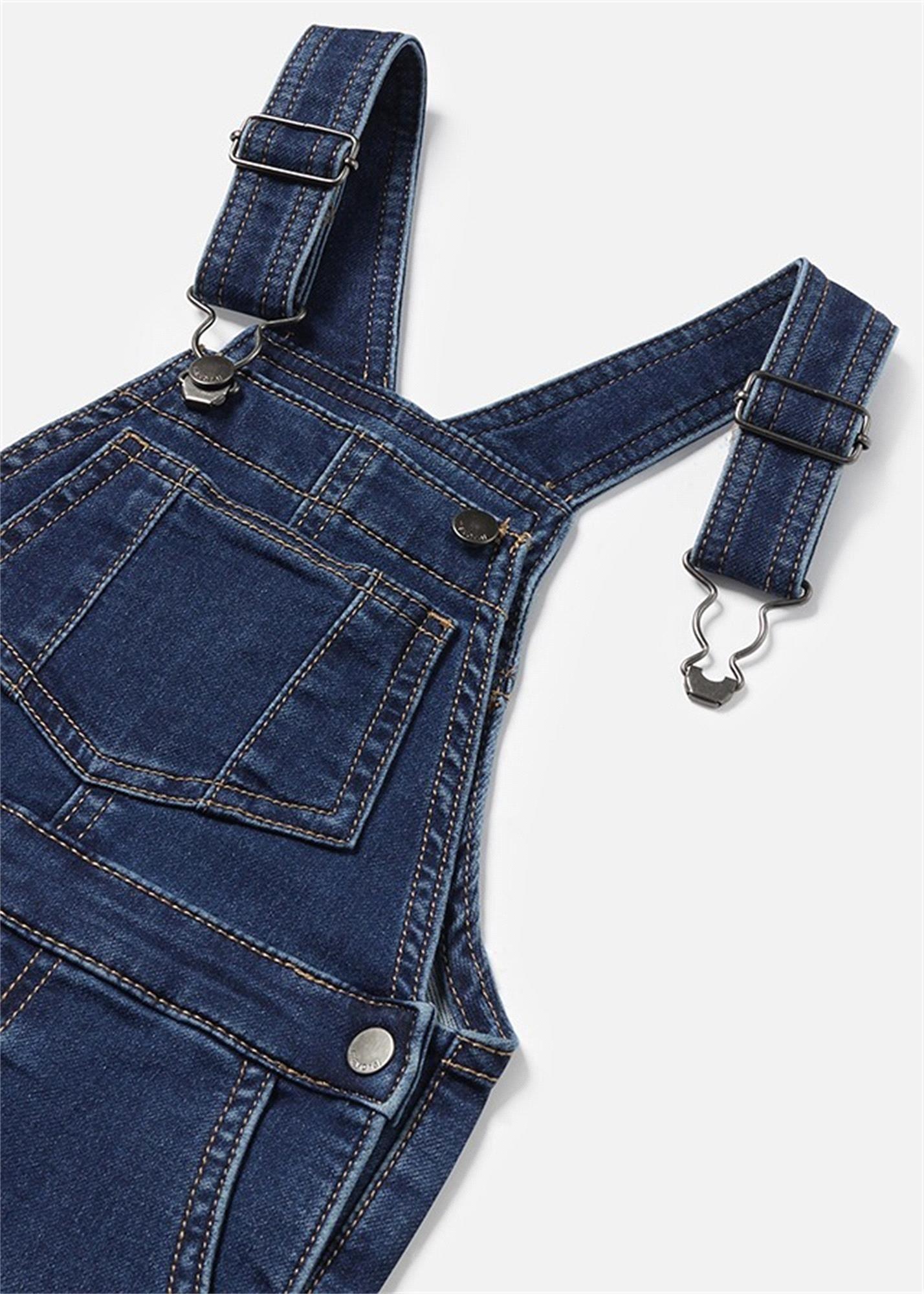 Mayoral Erkek Bebek Yumuşak Denim Kot Tulum Lacivert 2637