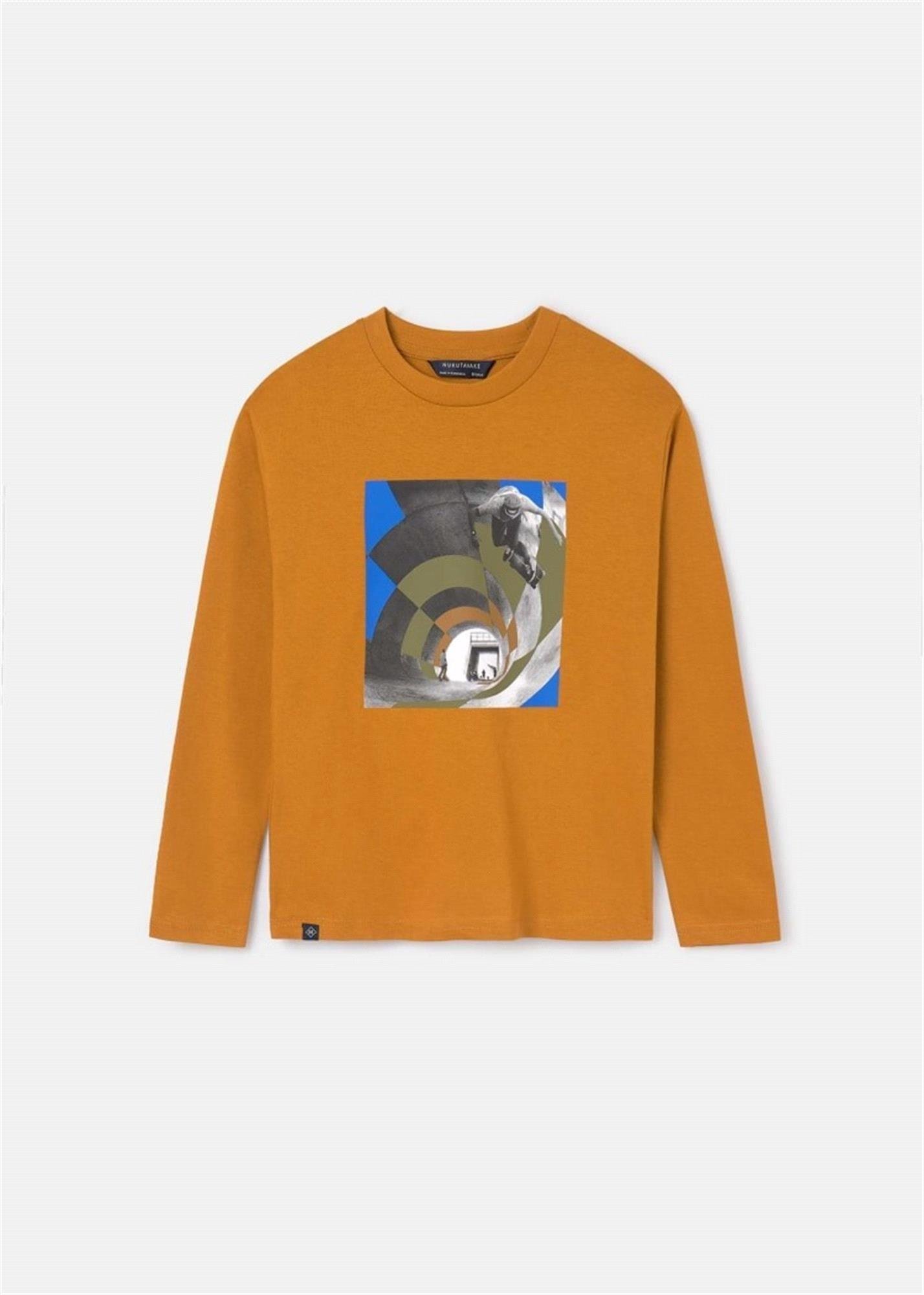 Mayoral Erkek Çocuk 2'li Tişört Kiremit/Krem 7083