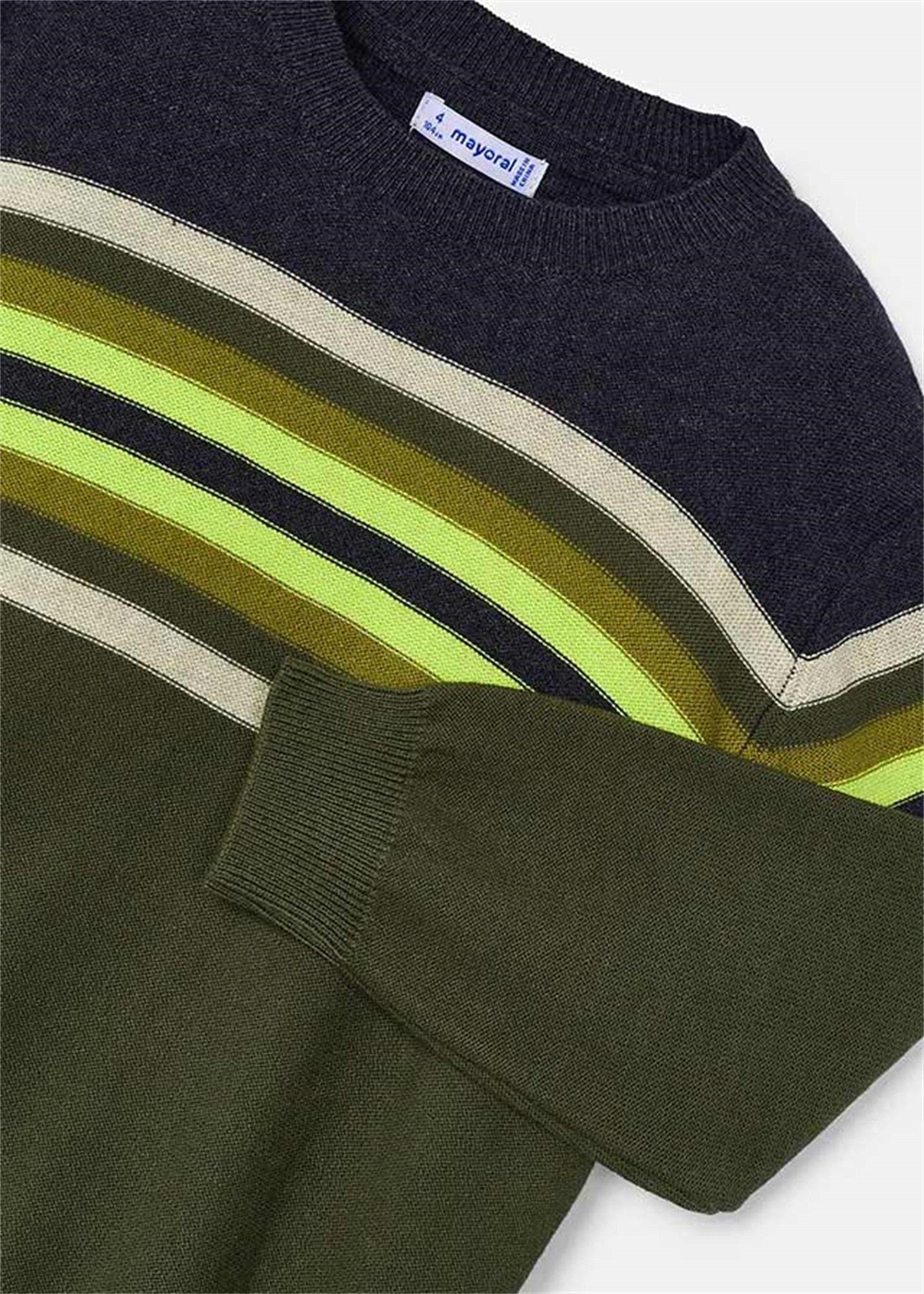 Mayoral Erkek Çocuk Bantlı Kazak Yeşil 4351