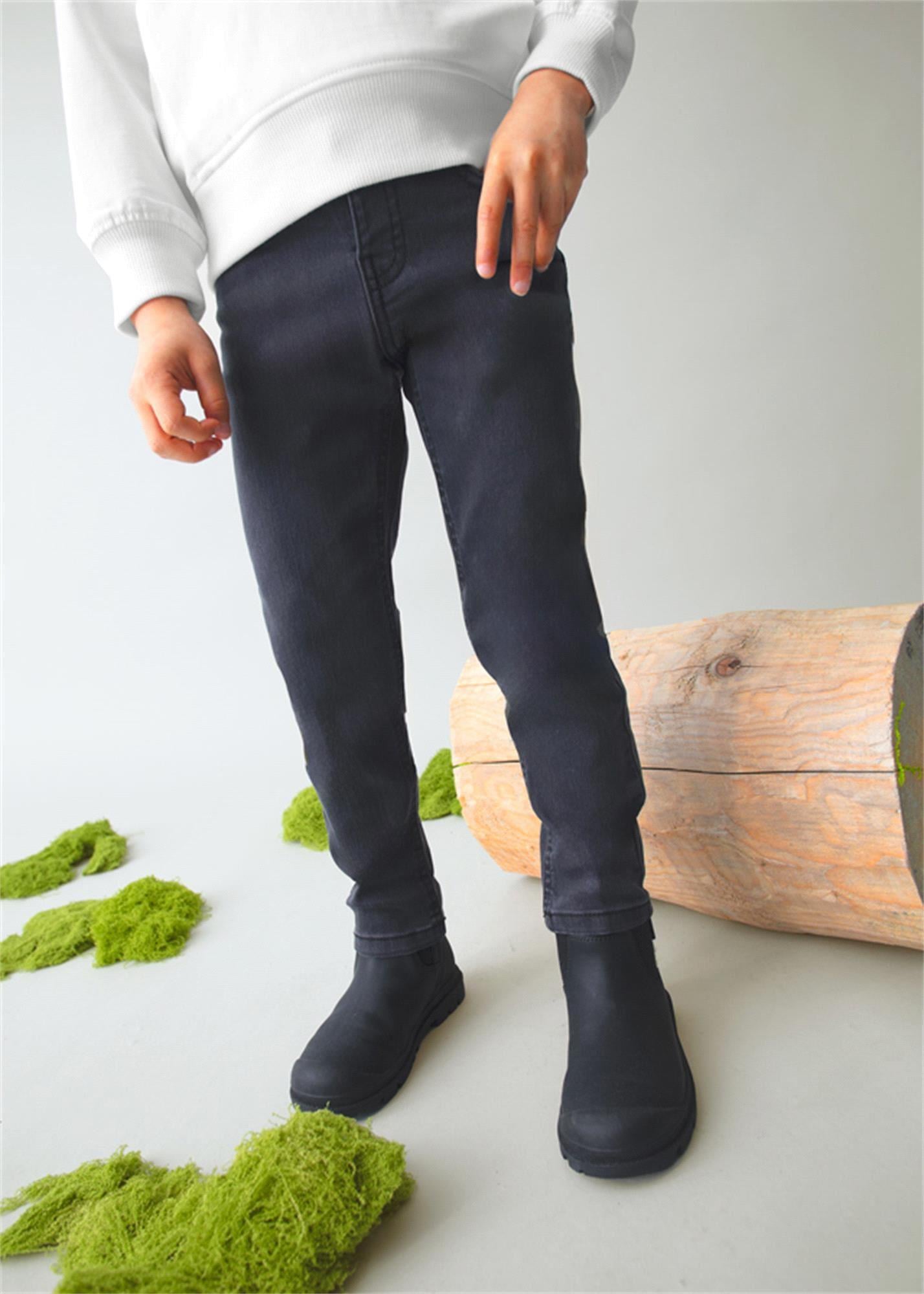 Mayoral Erkek Çocuk Basic Slim Fit Kot Pantolon Siyah 504