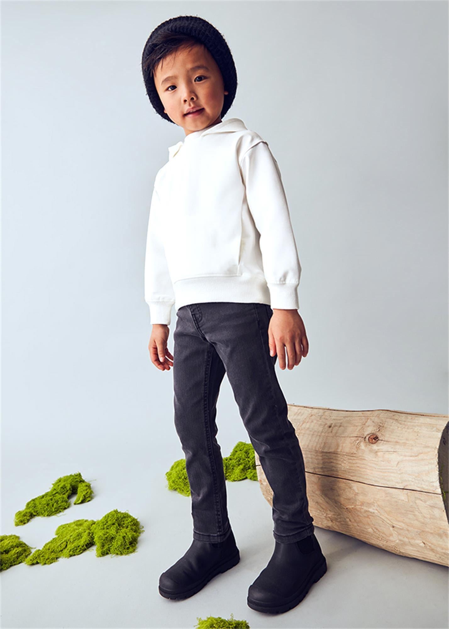 Mayoral Erkek Çocuk Basic Slim Fit Kot Pantolon Siyah 504