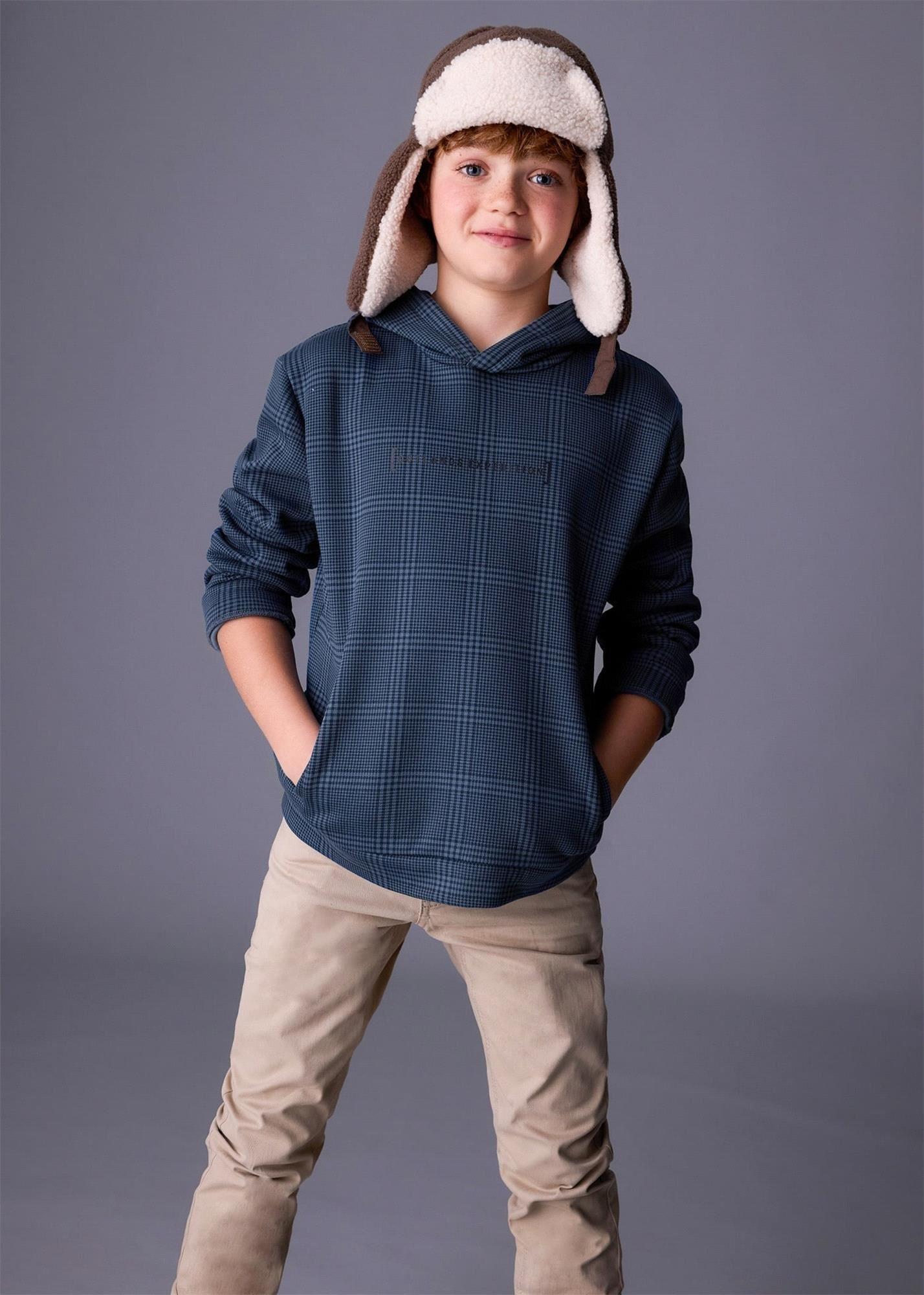 Mayoral Erkek Çocuk Baskılı Sweatshirt Koyu Mavi 7404