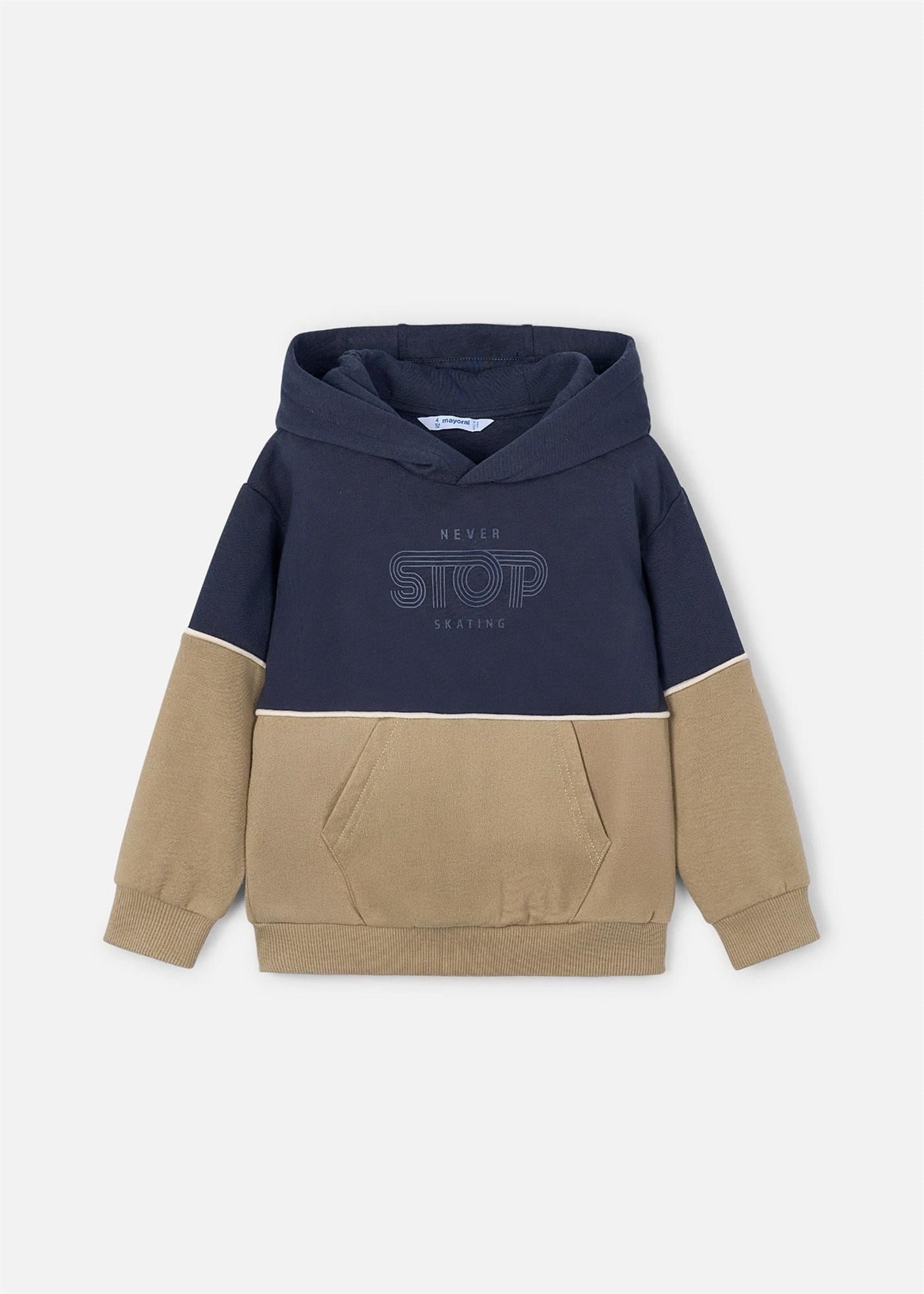 Mayoral Erkek Çocuk Baskılı Sweatshirt Lacivert 4410