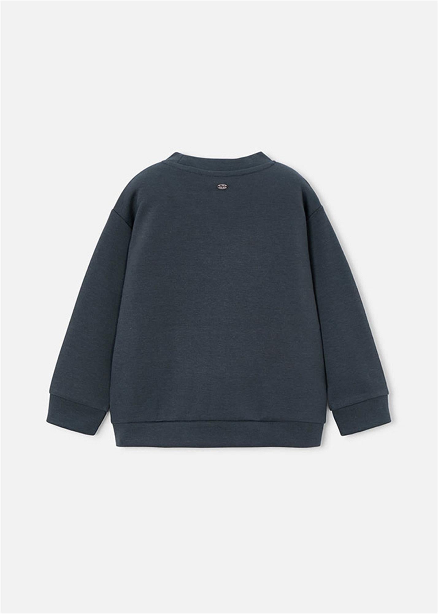 Mayoral Erkek Çocuk Baskılı Sweatshirt Antrasit 4406