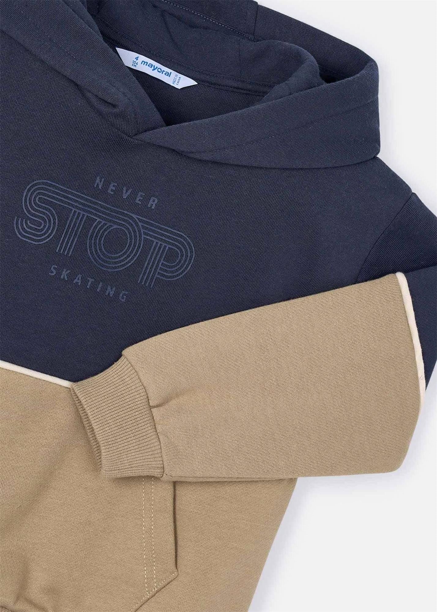 Mayoral Erkek Çocuk Baskılı Sweatshirt Lacivert 4410