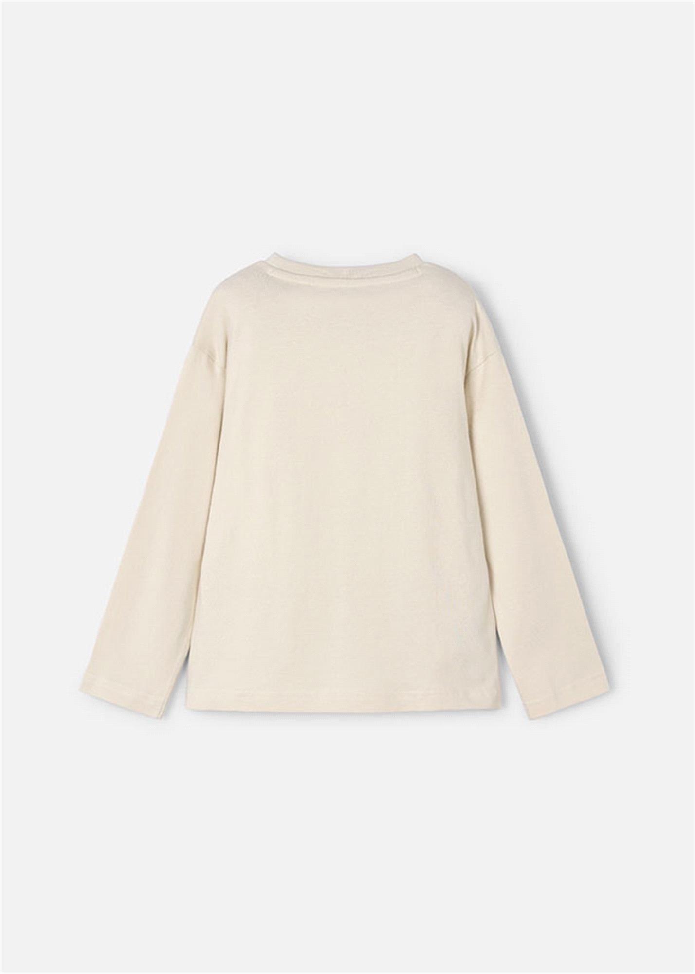 Mayoral Erkek Çocuk Baskılı Uzun Kollu Tişört Bej 4074