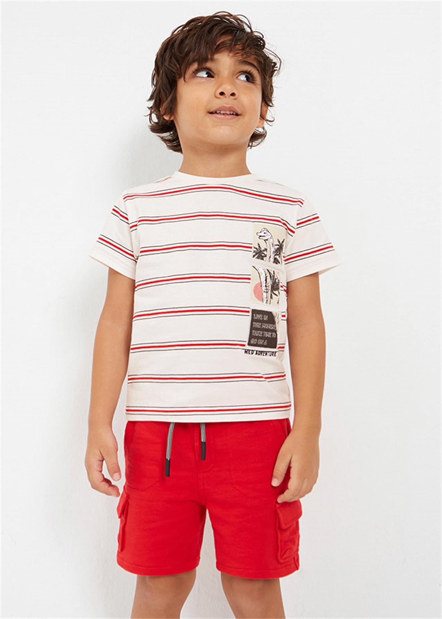 Mayoral Erkek Çocuk Cepli Şort Kırmızı 3222