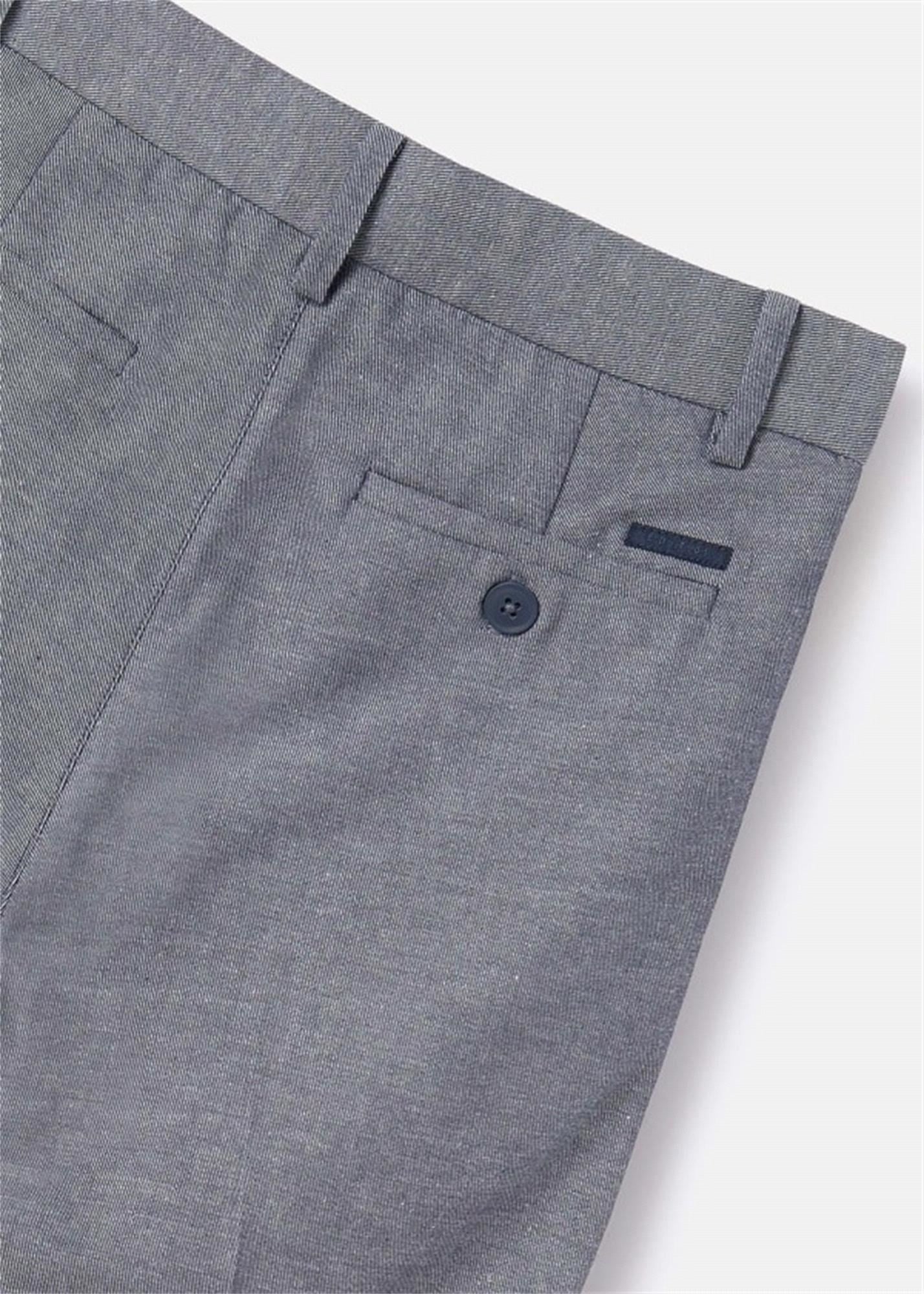 Mayoral Erkek Çocuk Chino Keten Pantolon Gri 6512