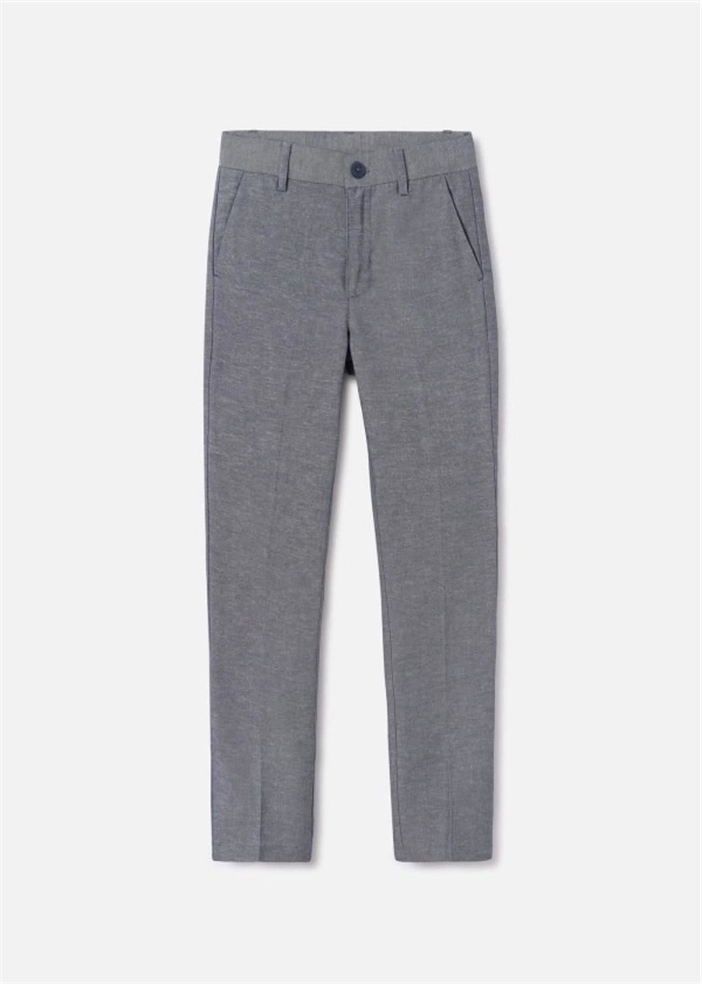 Mayoral Erkek Çocuk Chino Keten Pantolon Gri 6512