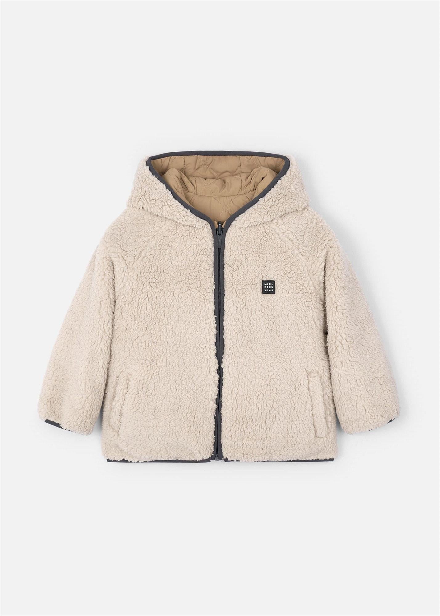 Mayoral Erkek Çocuk Çift Taraflı Peluş Mont Karamel 4421