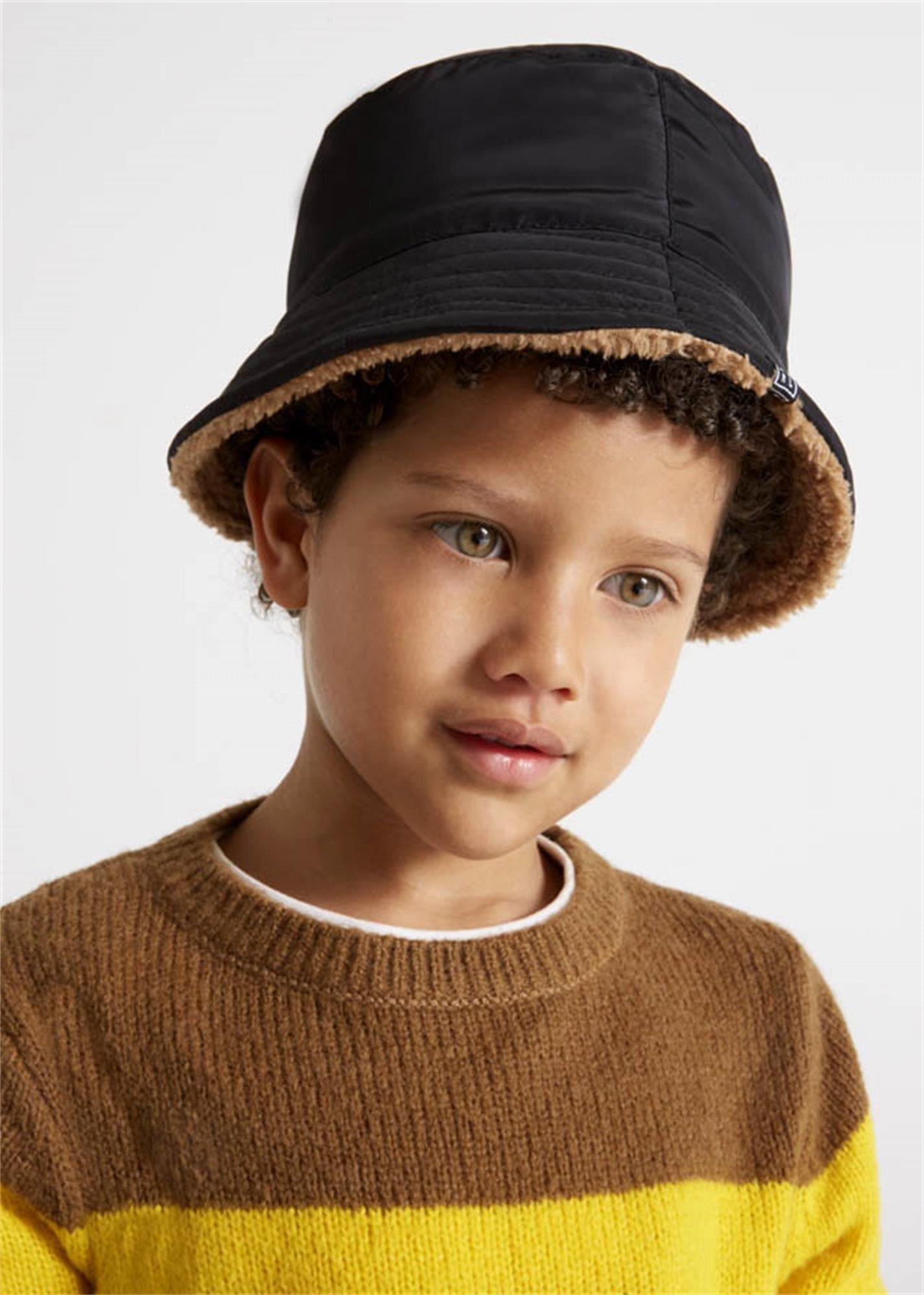 Mayoral Erkek Çocuk Çift Taraflı Şapka Siyah 10347