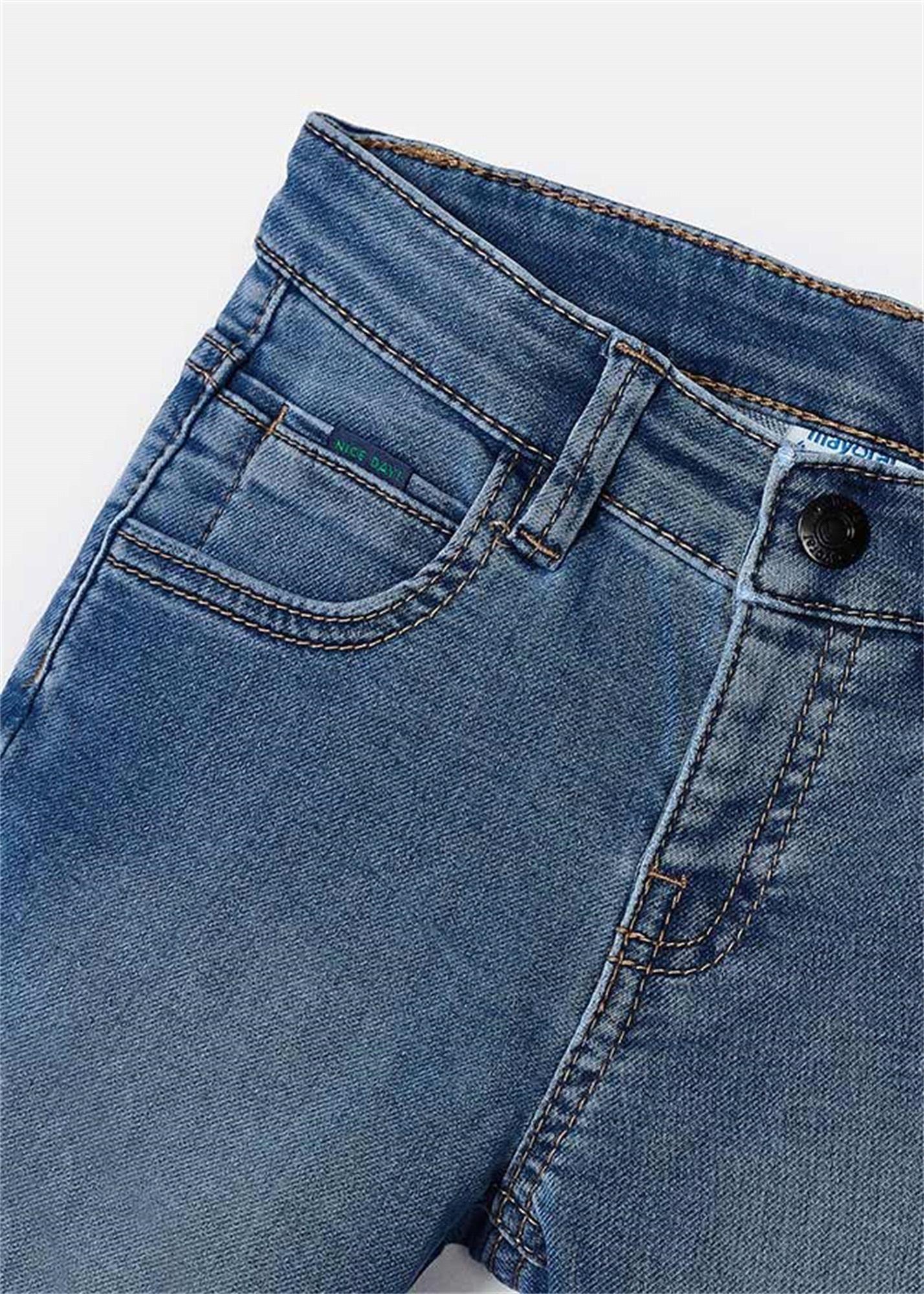 Mayoral Erkek Çocuk Denim Kot Şort Mavi 3274