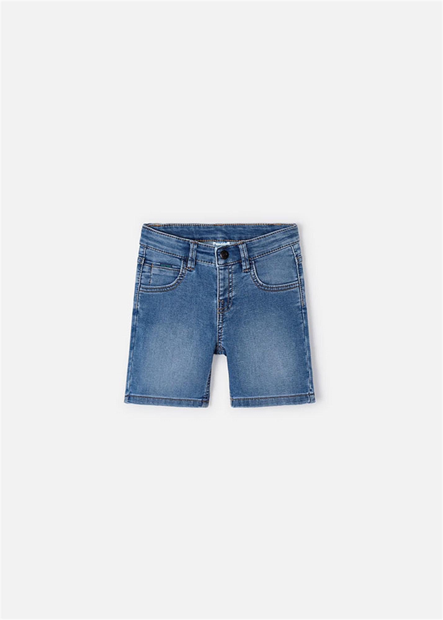 Mayoral Erkek Çocuk Denim Kot Şort Mavi 3274