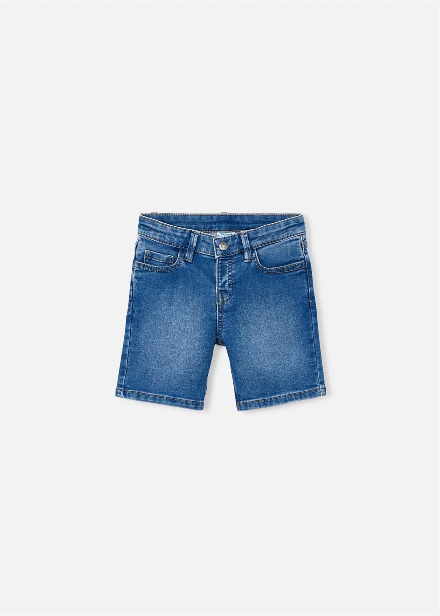 Mayoral Erkek Çocuk Denim Kot Şort Mavi 3205