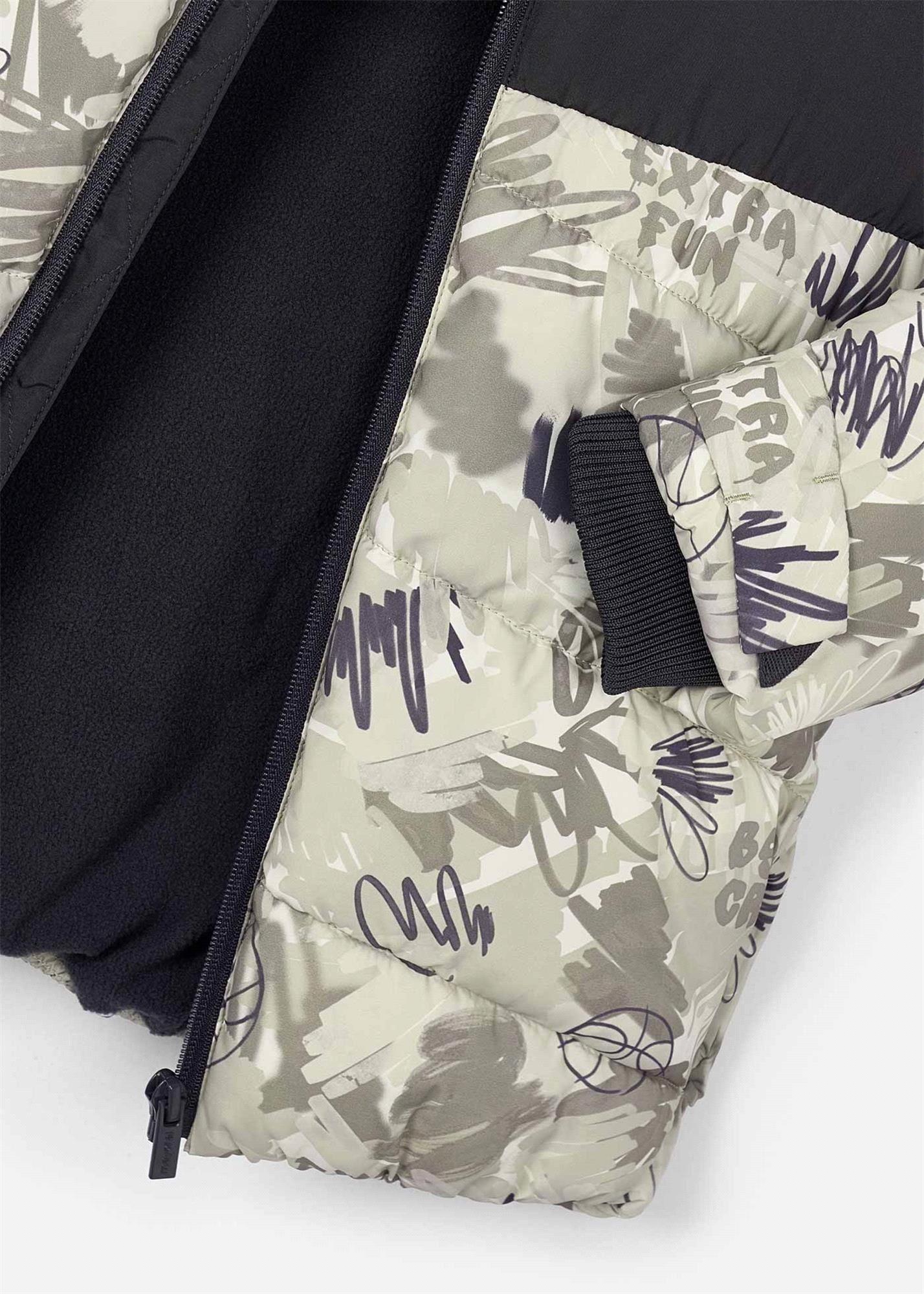 Mayoral Erkek Çocuk Desenli Şişme Mont Siyah 4417