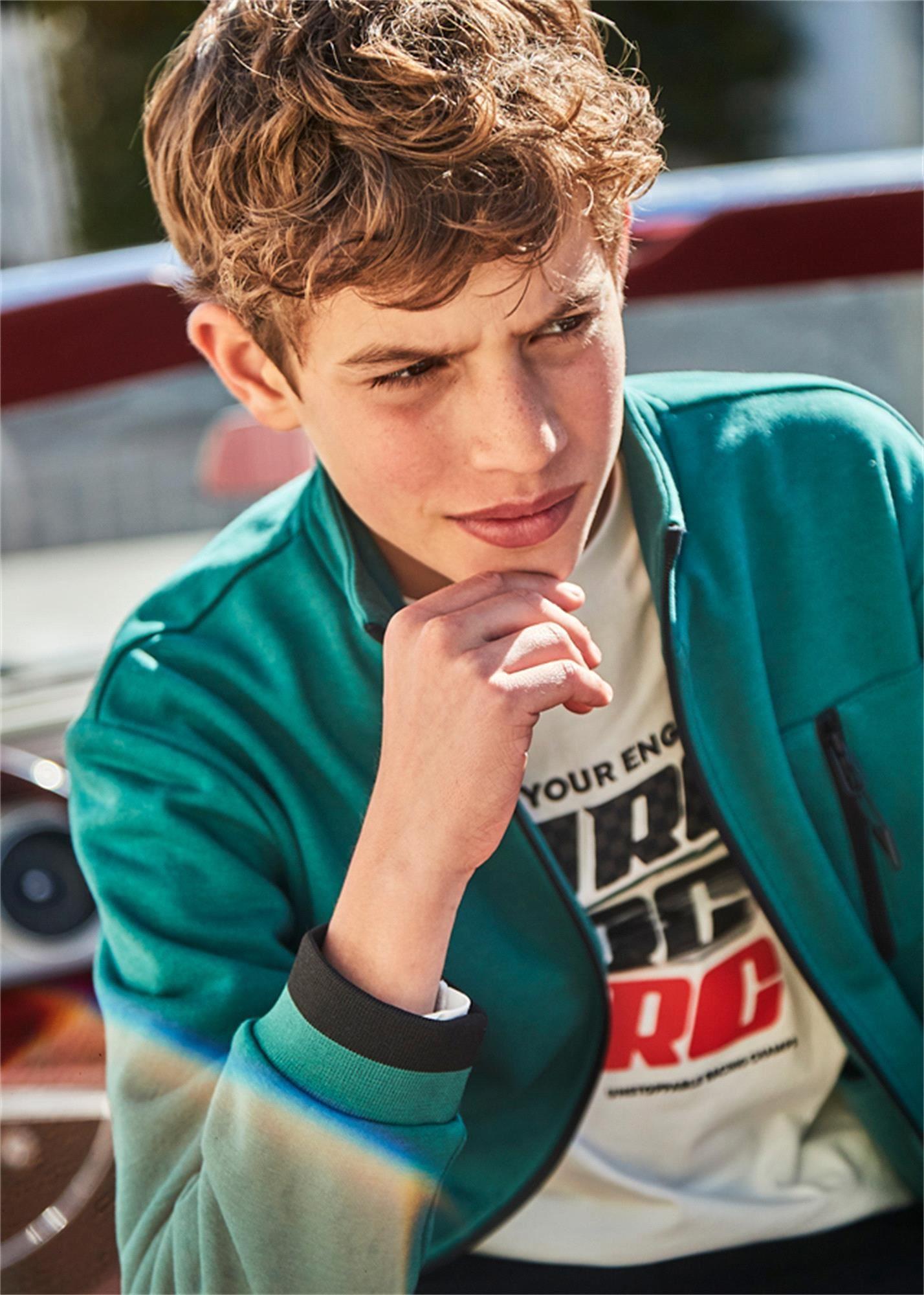 Mayoral Erkek Çocuk İkili Uzun Kollu Tişört Set Beyaz-Yeşil 7090